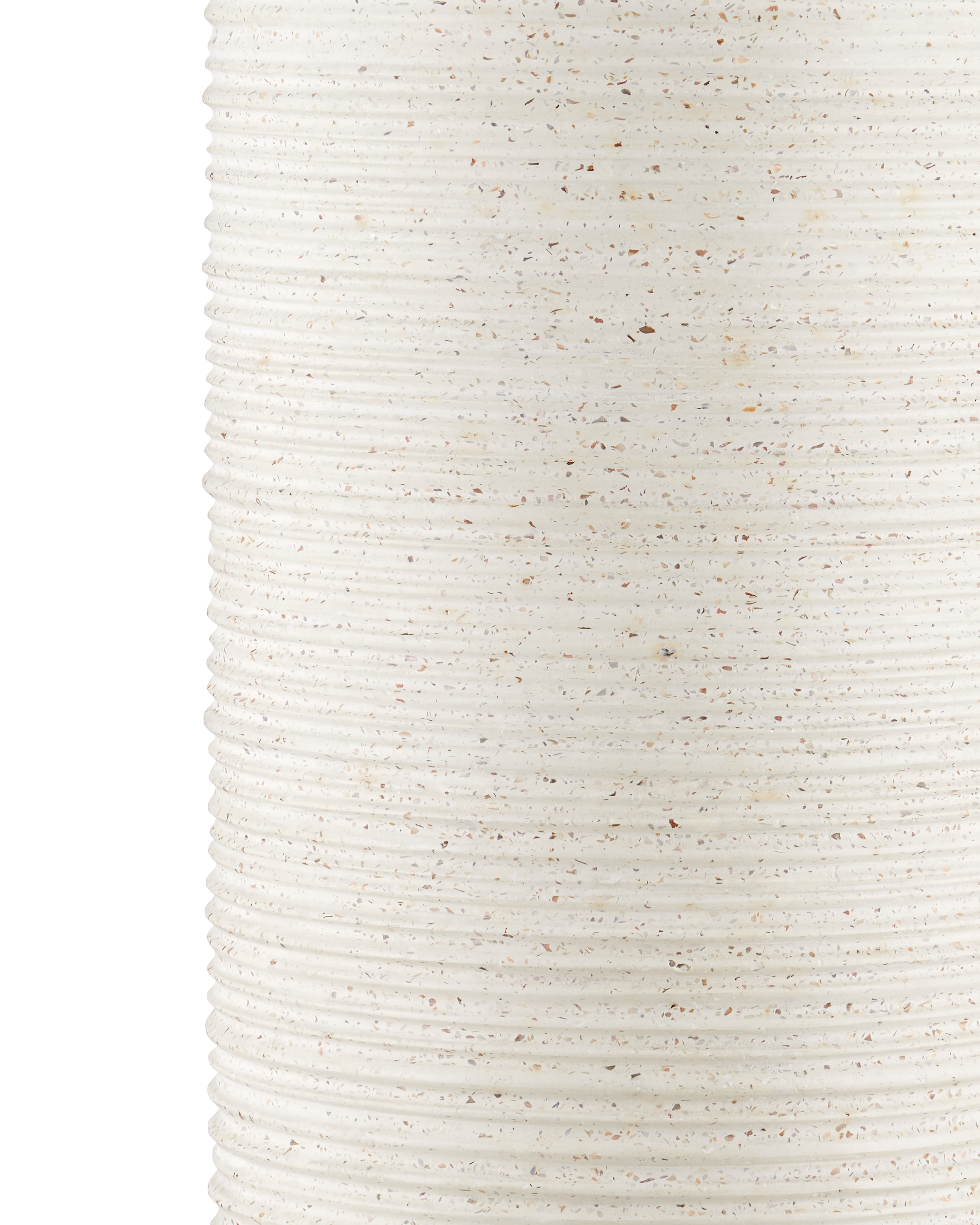 Currey & Company Cresta Large Ivory Terrazzo Pedestal