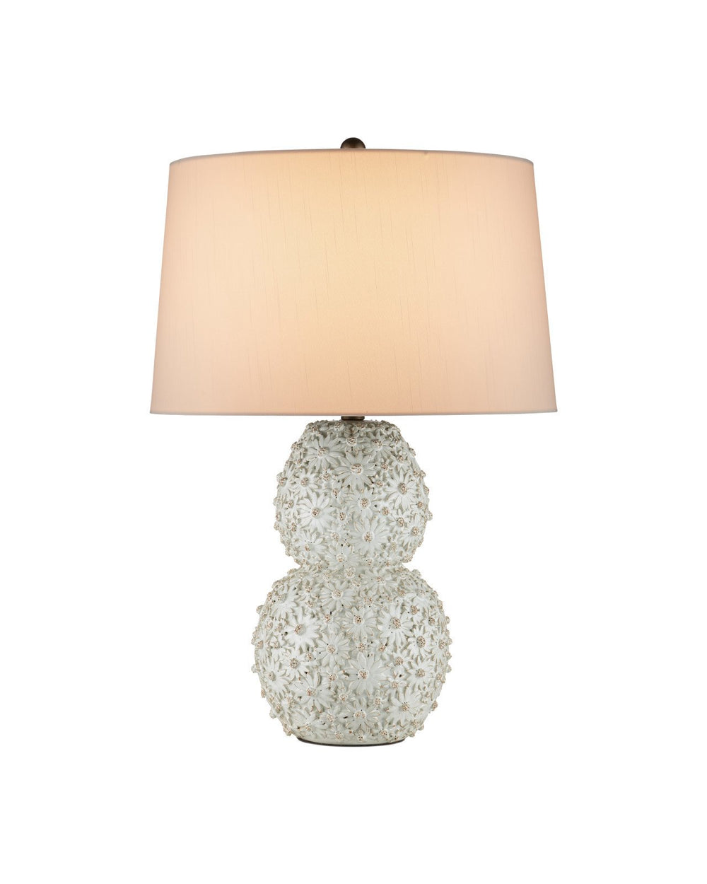 Currey & Company Jessamine White Ceramic Table Lamp
