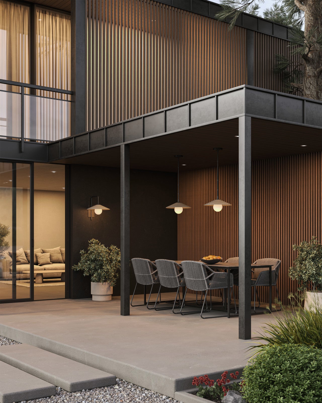 Currey & Company Bothy 18" 1 Light Outdoor Pendant