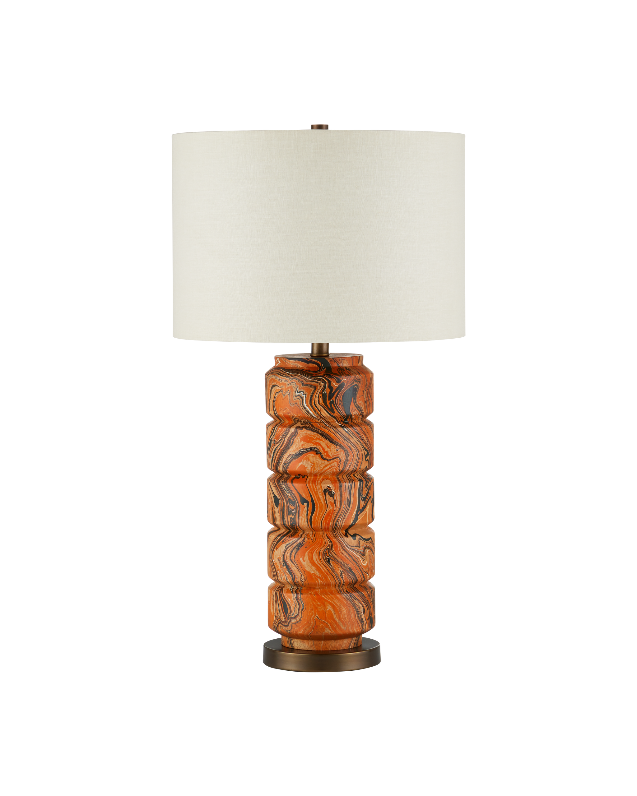 Currey & Company Crantock Orange Table Lamp
