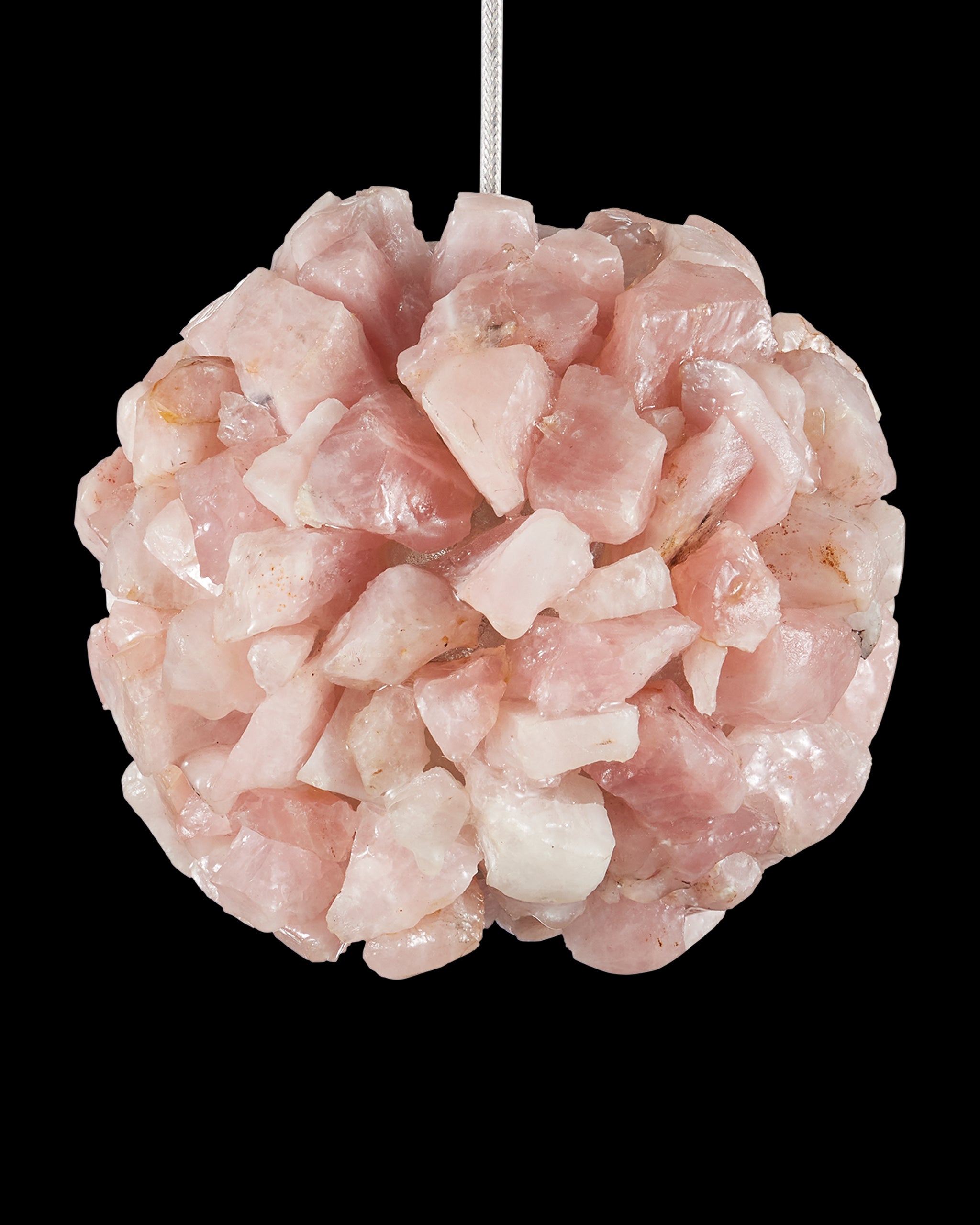 Currey & Company Clio Pink Pendant