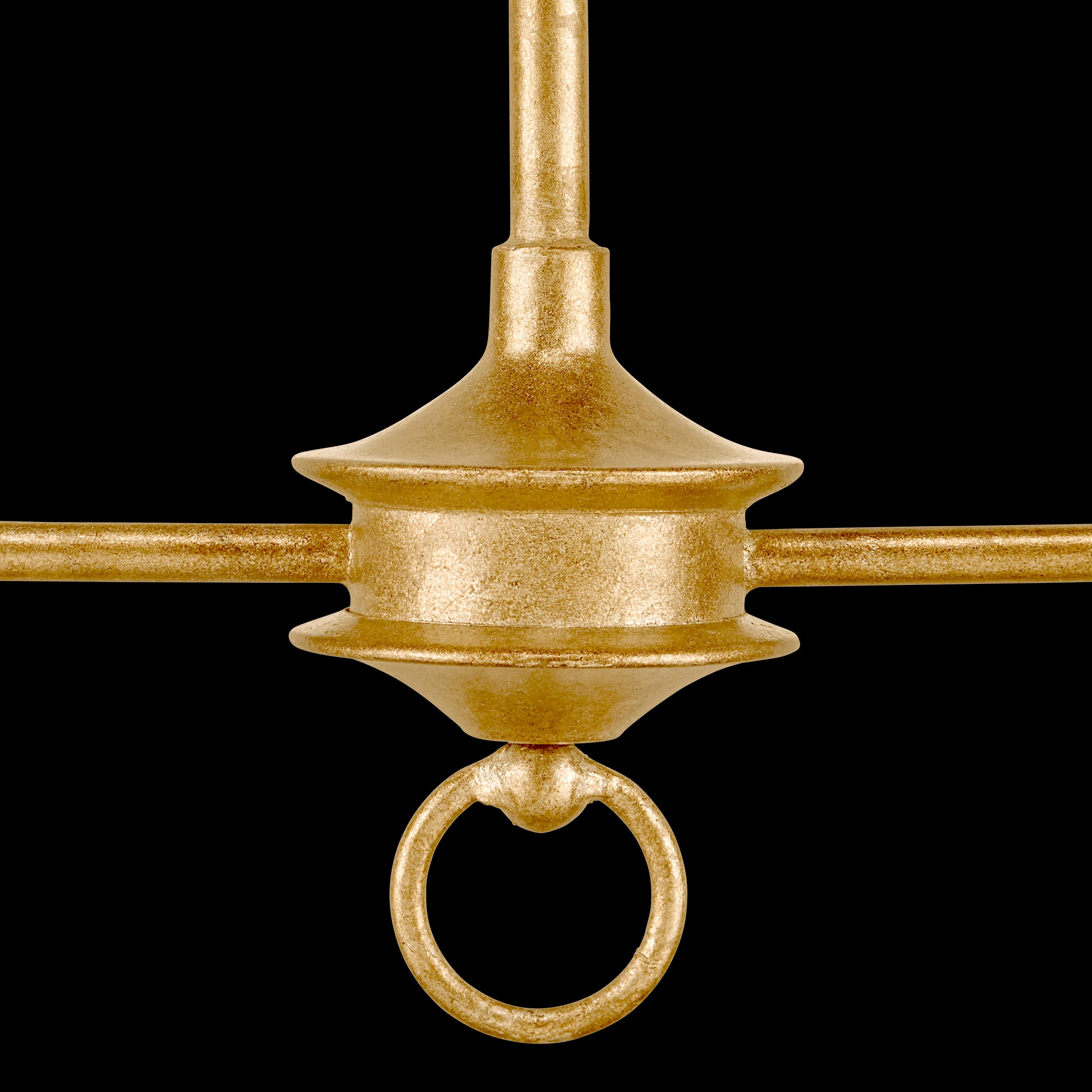 Currey & Company Nottaway Linear Gold Chandelier