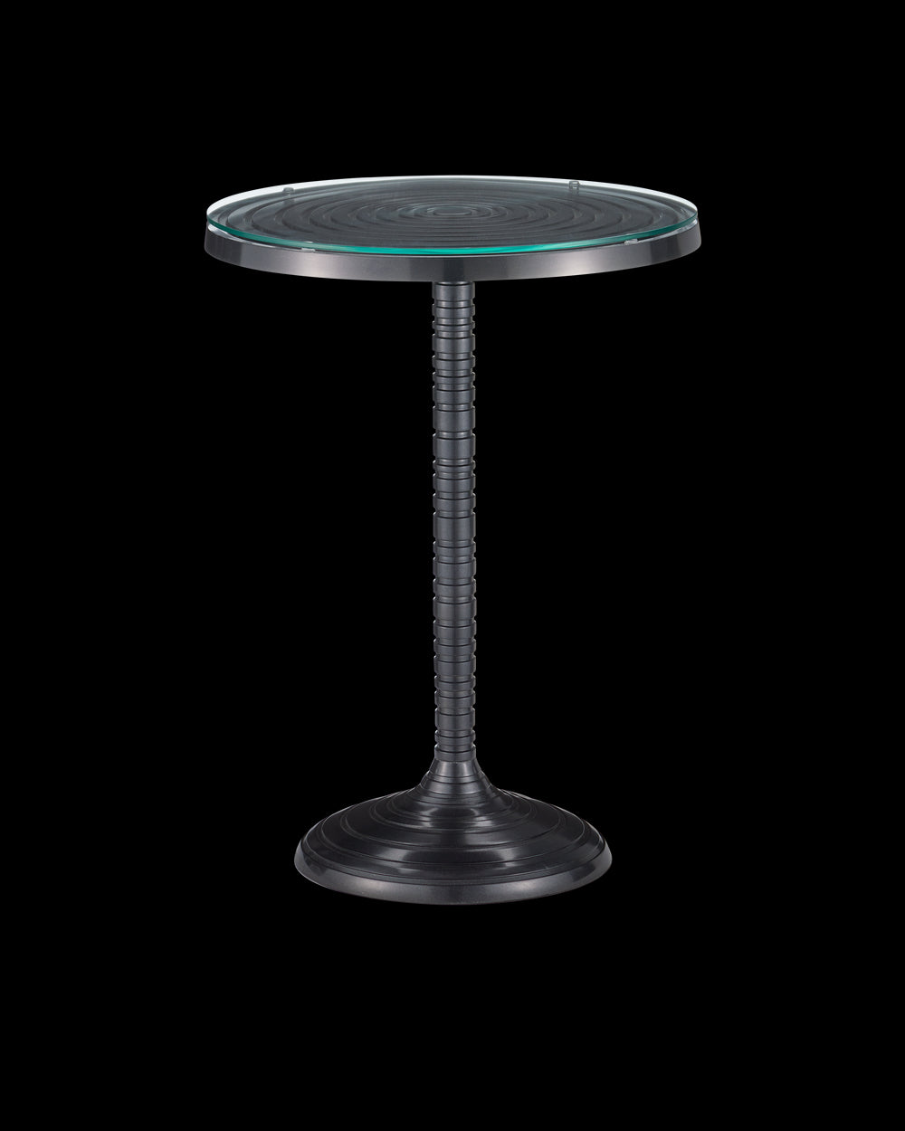 Currey & Company Erno Black Accent Table