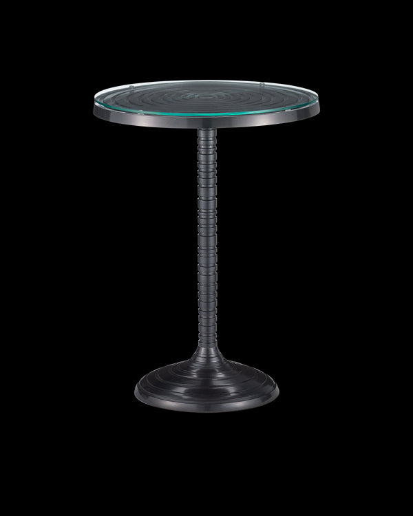 Currey & Company Erno Black Accent Table