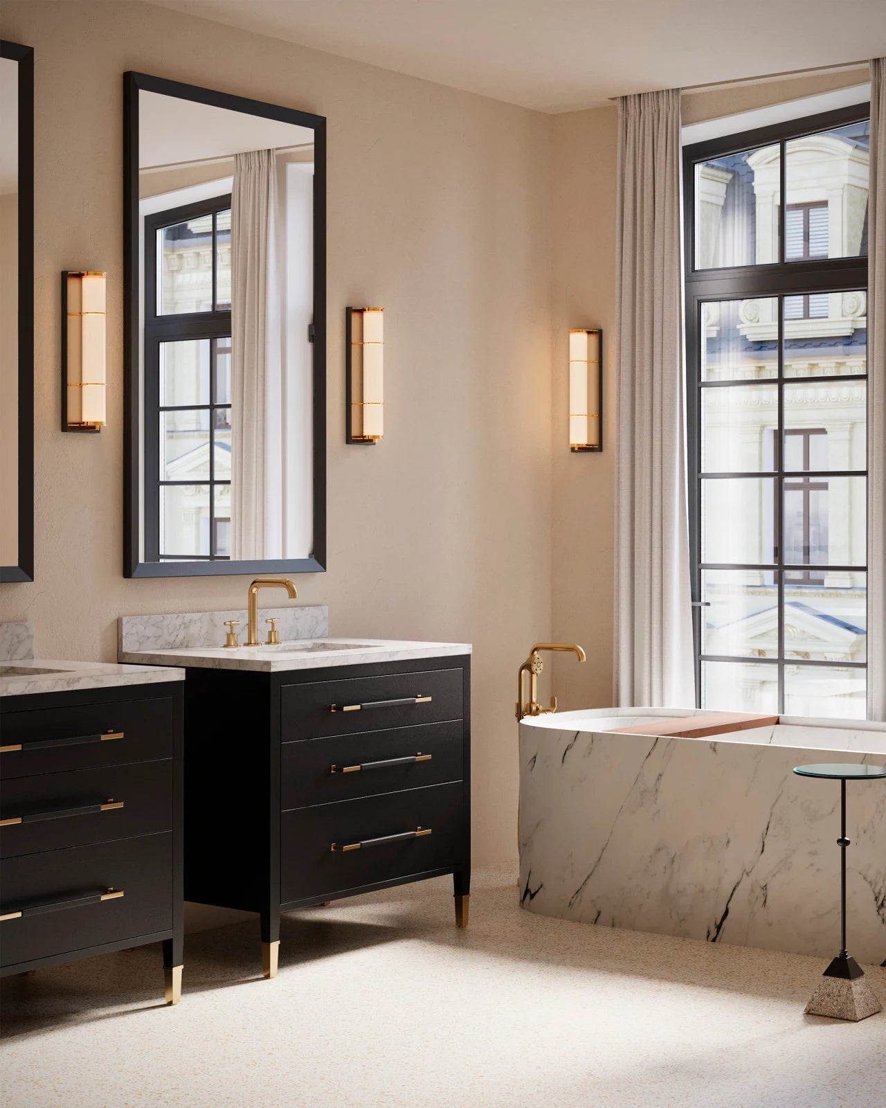 Currey and Company Verona Linen Bathroom Vanity