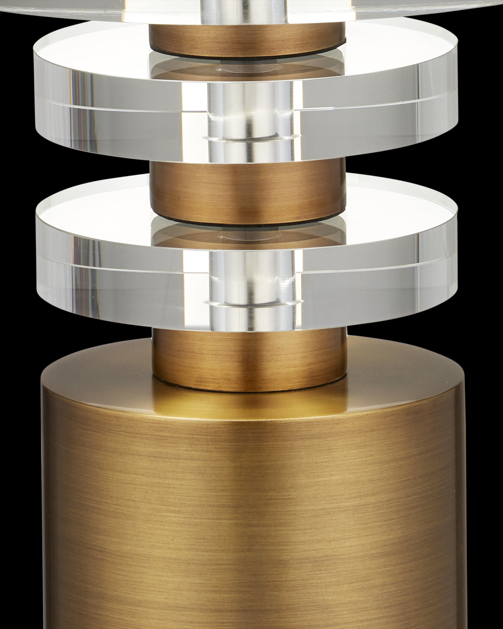 Currey & Company Shani Brass Drinks Table