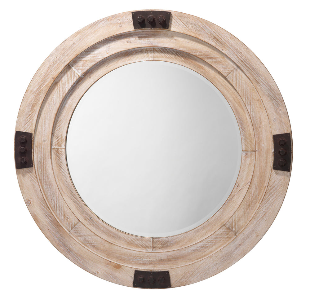 Foreman Mirror In White Washed Wood Lifestyle by JY