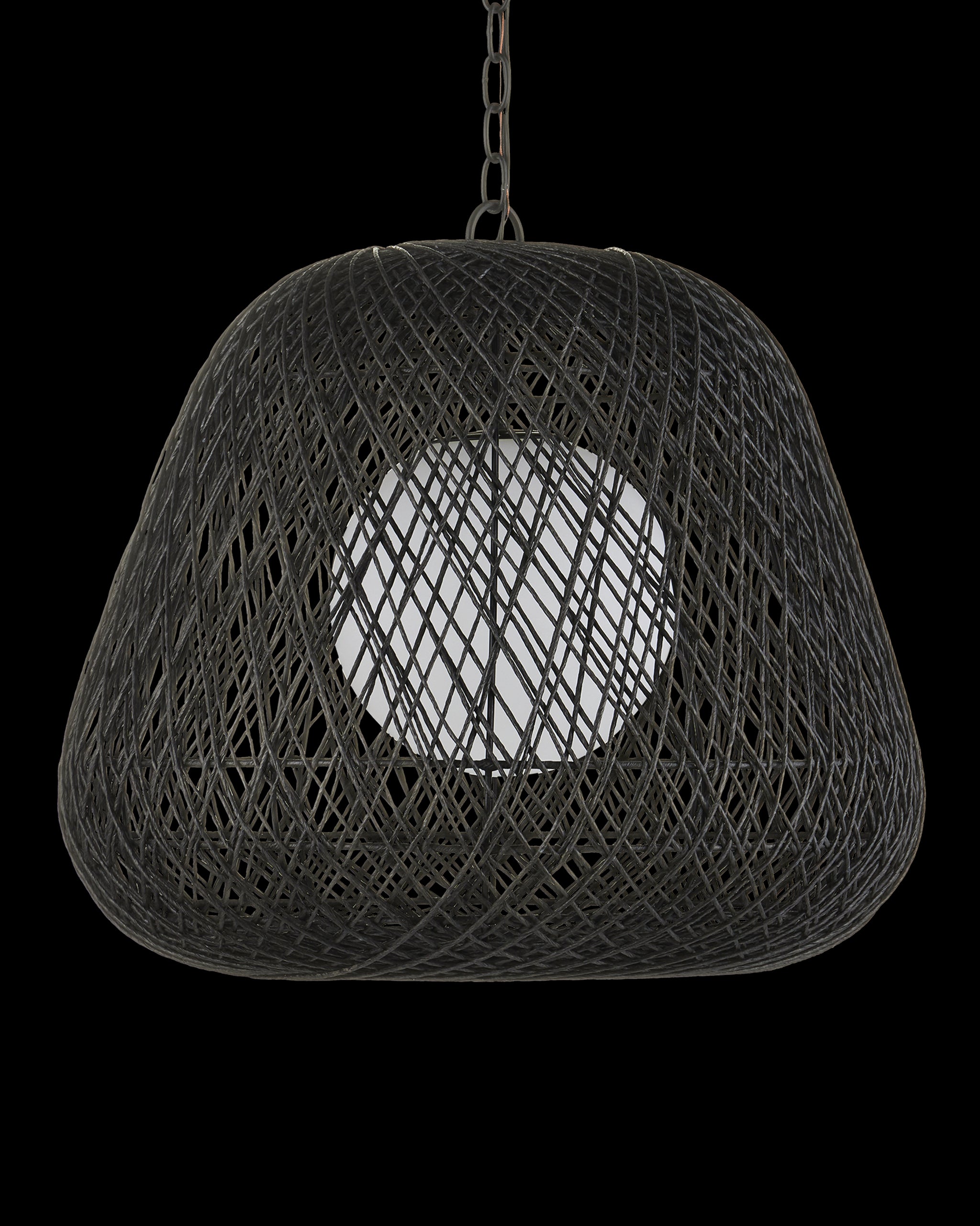 Currey & Company Osbert Black Pendant
