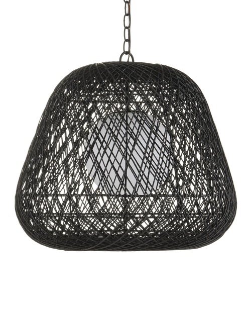 Currey & Company Osbert Black Pendant