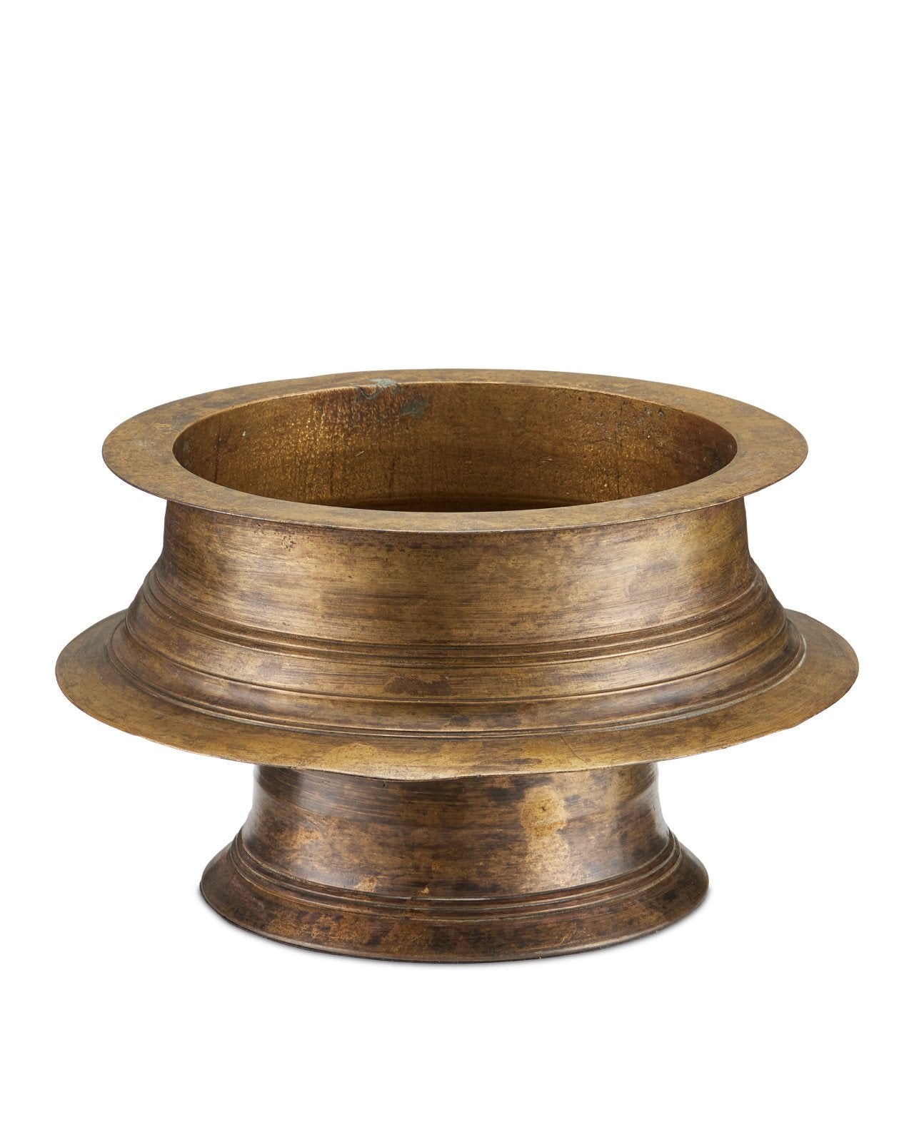 Currey & Company Tanjore 12" Antique Brass Ritual Bowl