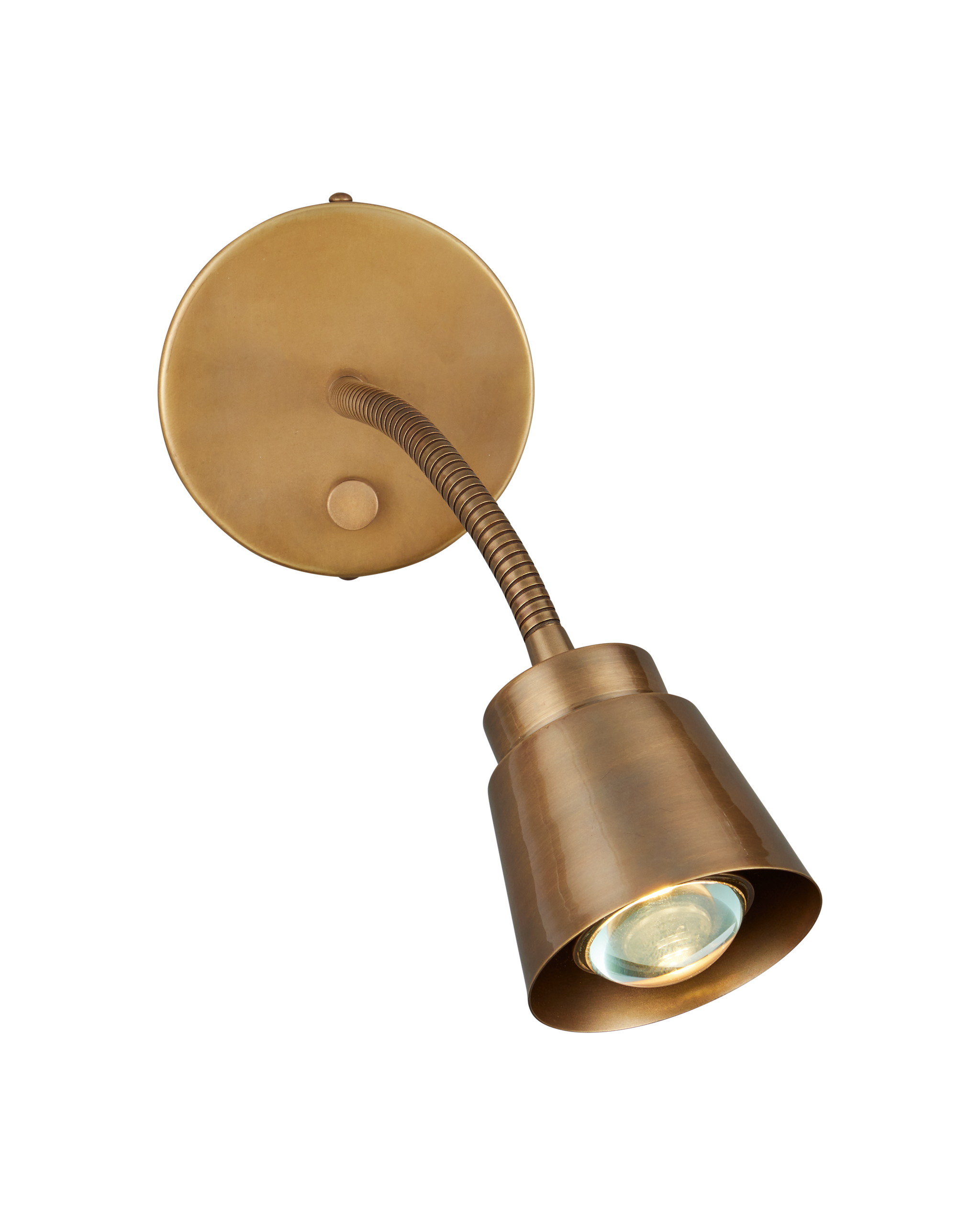 Currey & Company Wilbaux Brass Wall Sconce