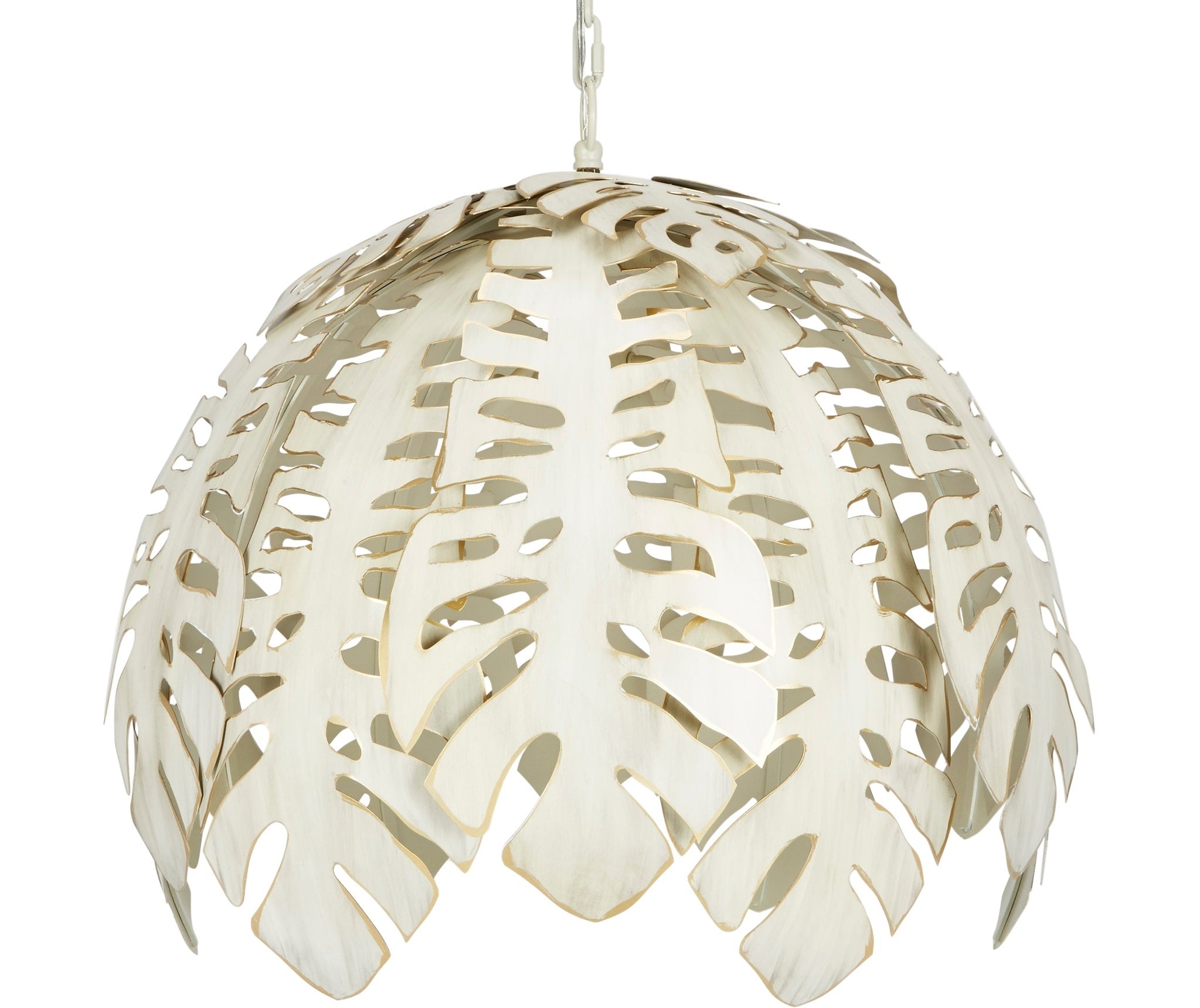 Old World Design Tropical Leaf Chandelier
