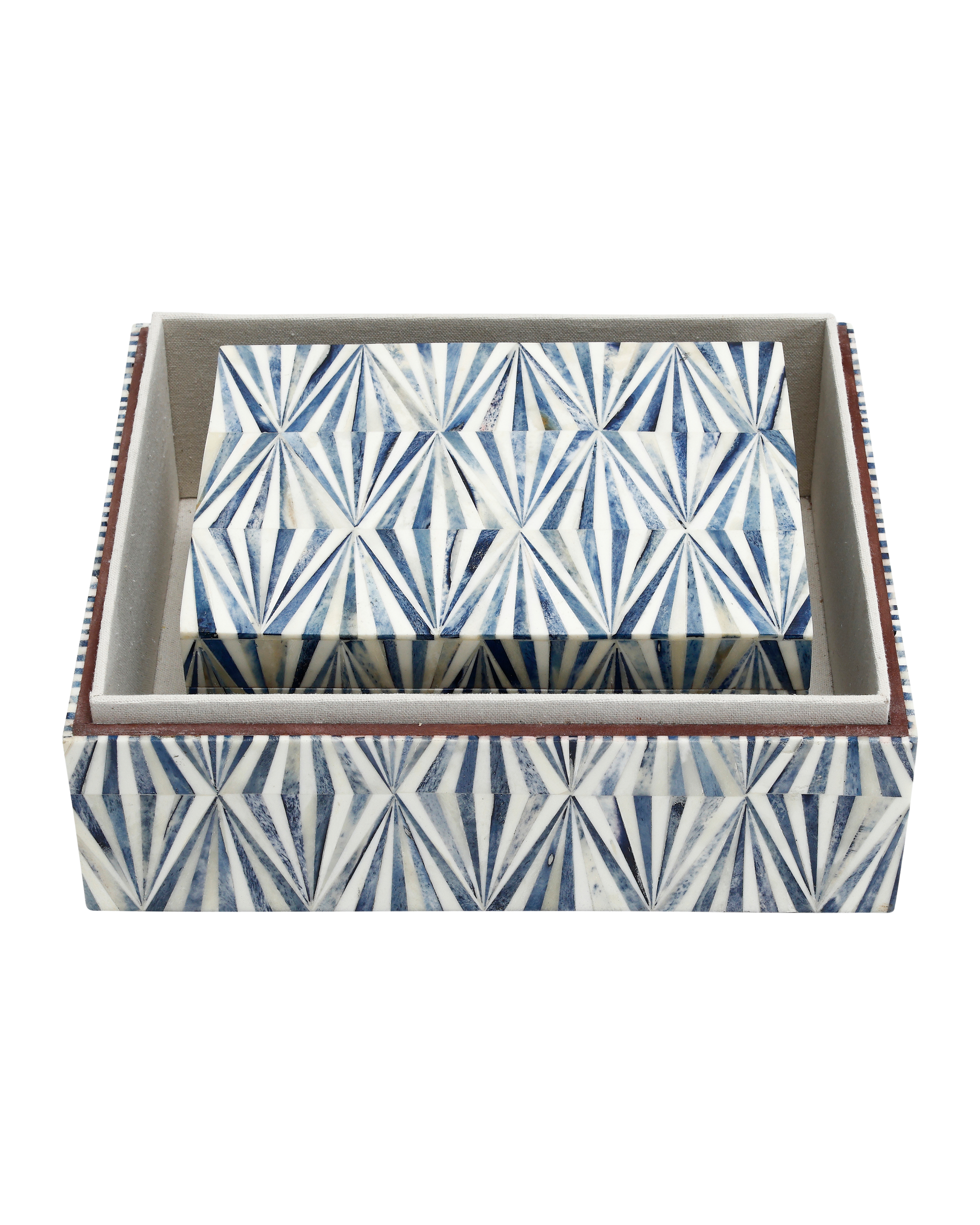 Currey & Company Colter Blue Box Set Of 2