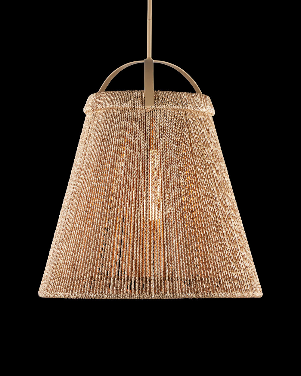 Currey & Company Parnell Medium Natural Pendant