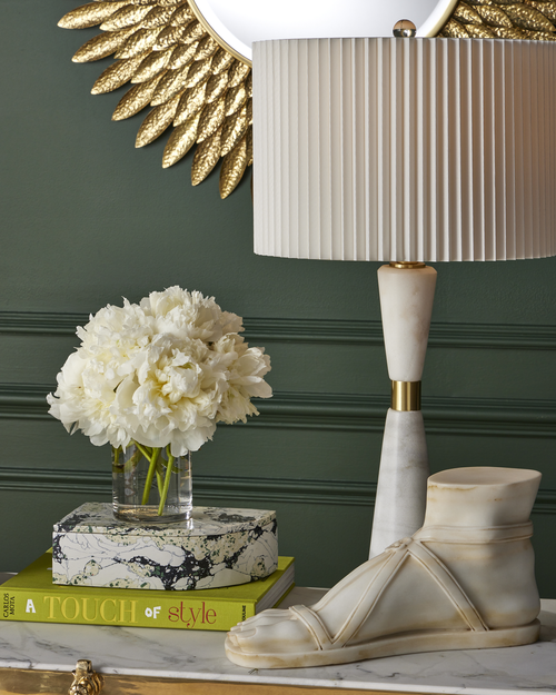 Currey & Company Edelmar White Table Lamp