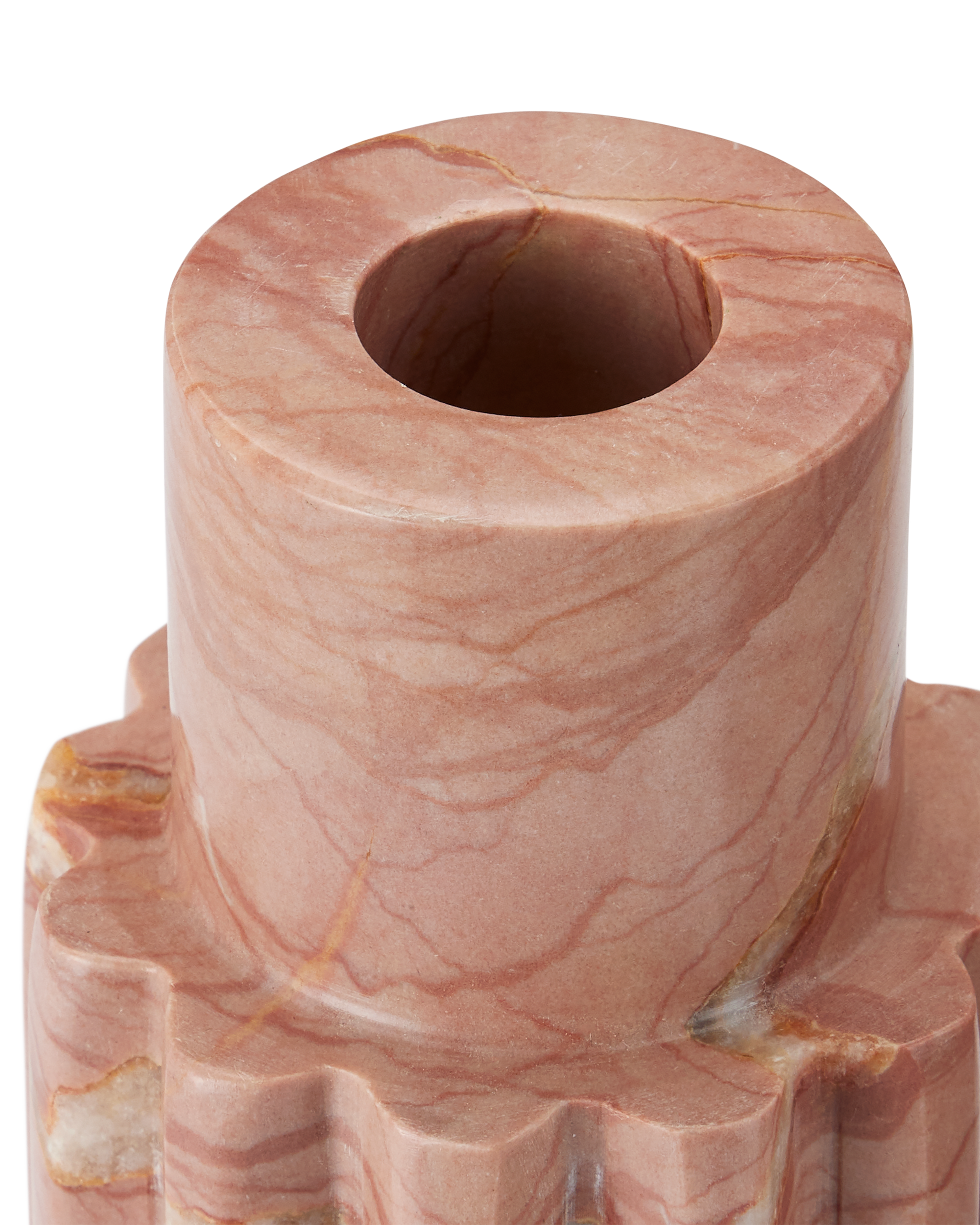 Currey & Company Penrose Pink Candle Holder Set Of 2