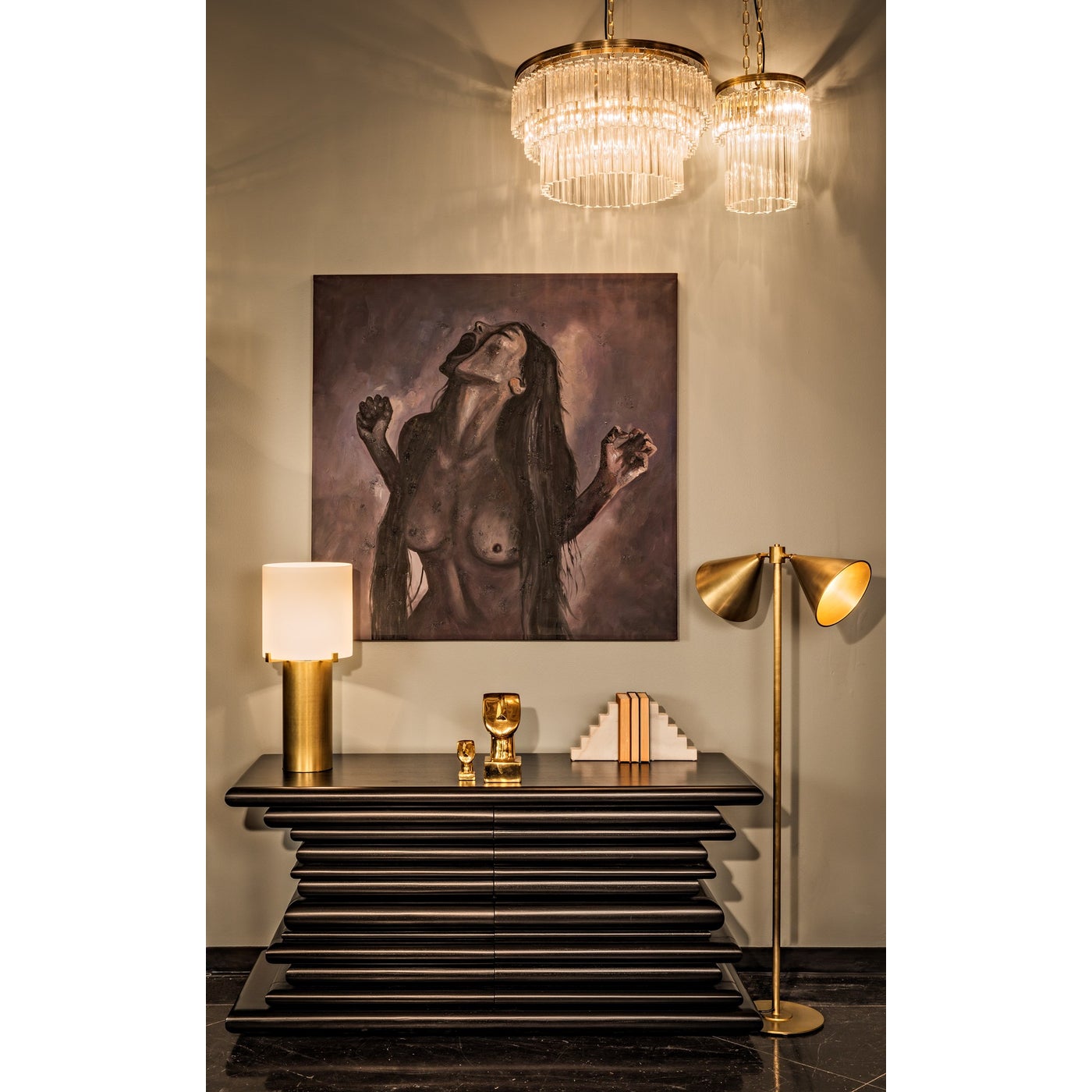 Noir Step Bookends