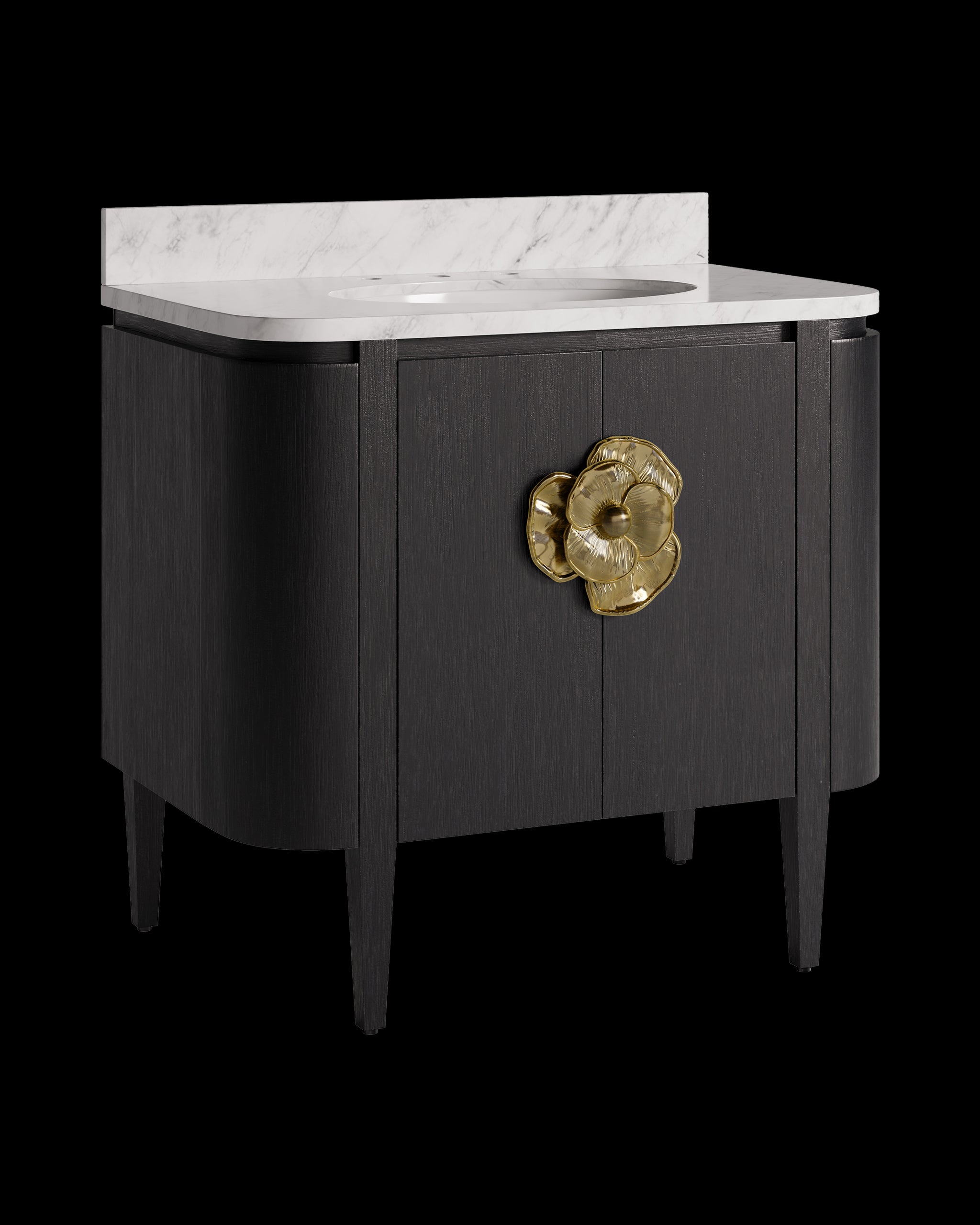 Currey & Company Briallen 36" Vanity With Oval Undermount Sink