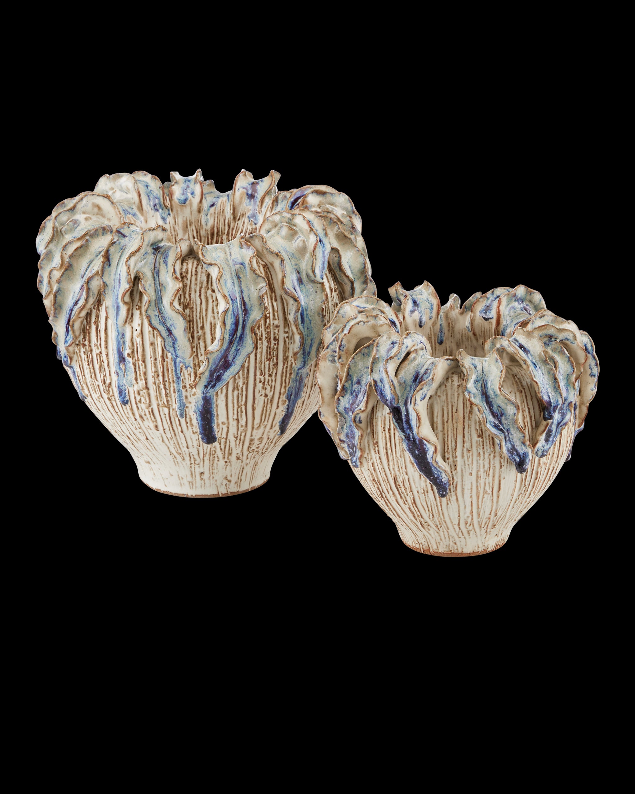 Currey & Company Tropical Crown Medium Vase