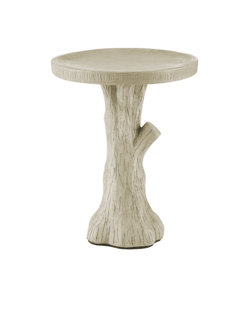 Currey & Company Faux Bois Medium Bird Bath