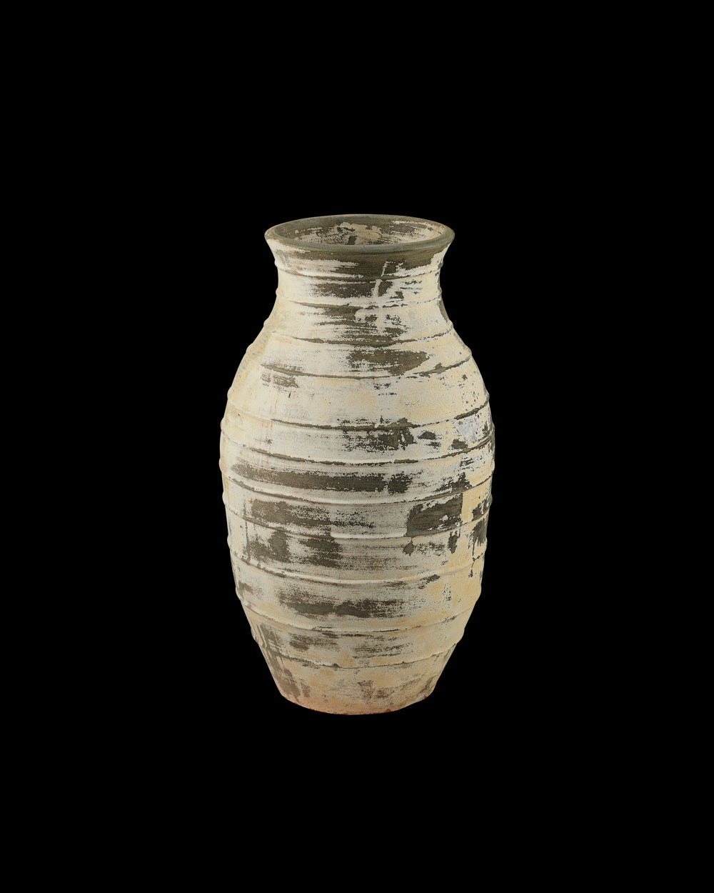 Currey & Company Ragusa Large Antique White Urn