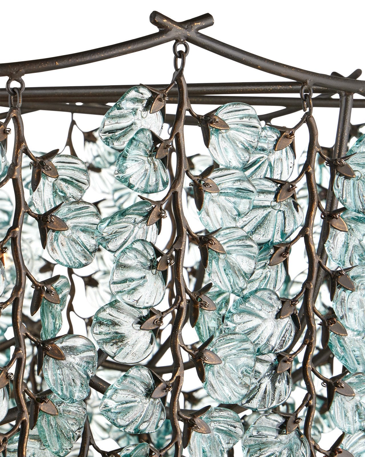 Currey & Company Herbary 33" Bronze 6 Light Chandelier