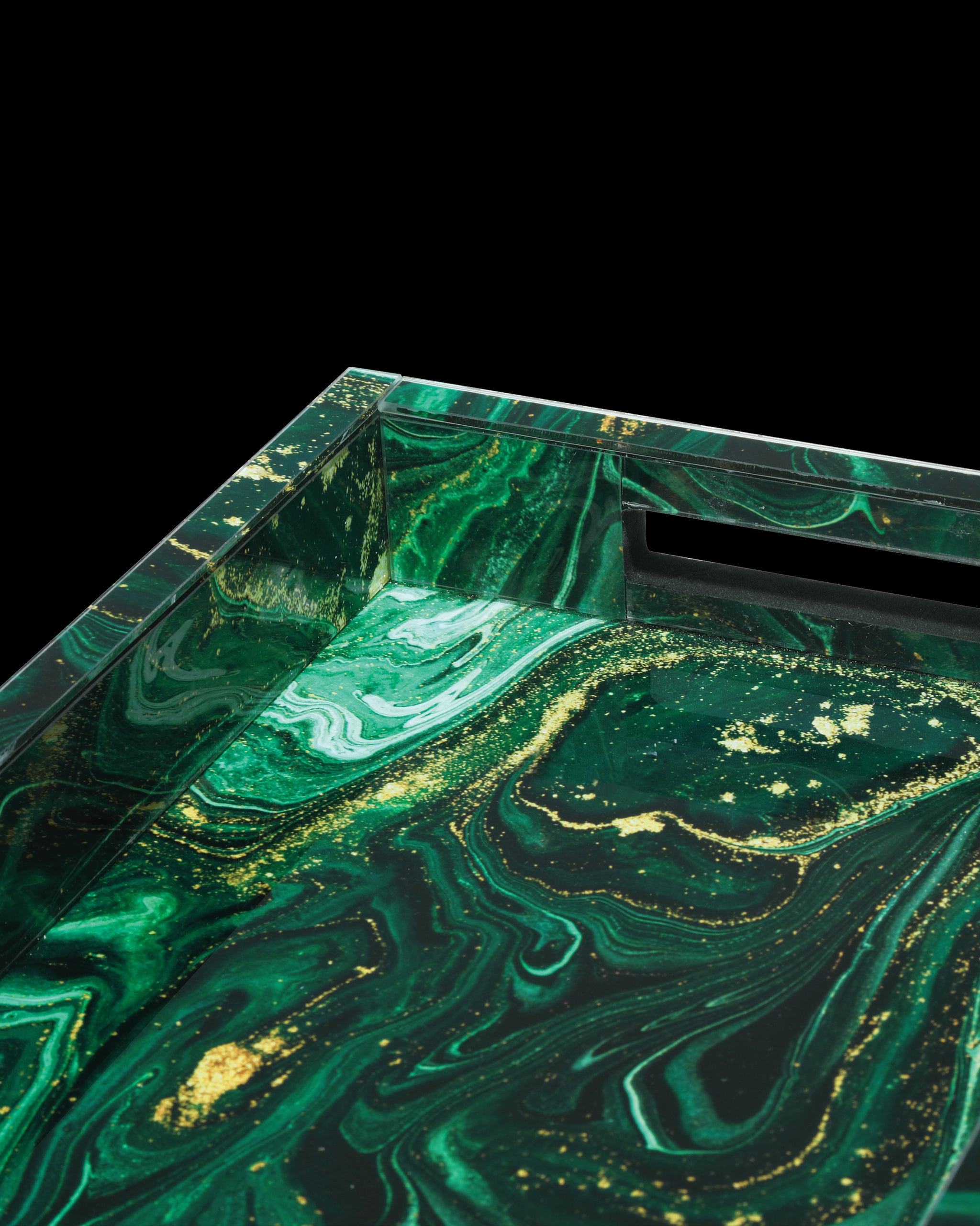 Currey & Company Interstellar Green Tray