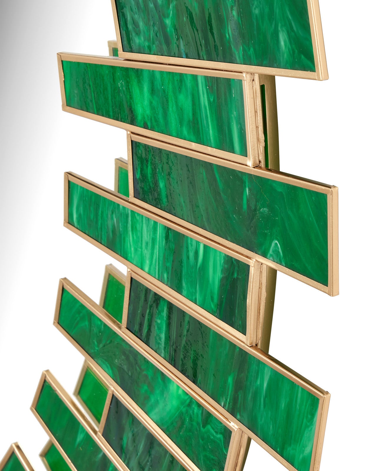 Currey & Company 39" Glasdele Emerald Round Mirror