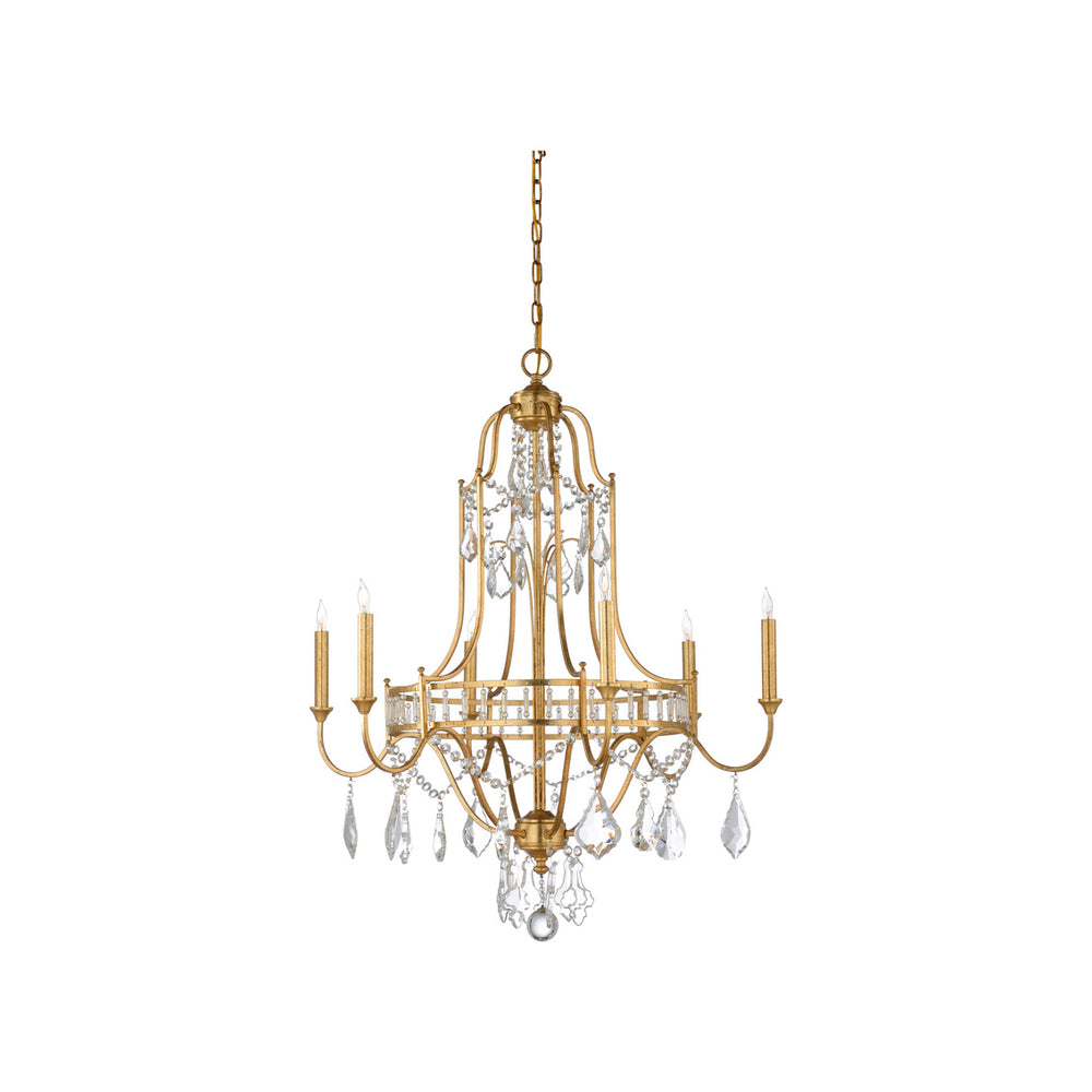 Wildwood Buckhead Small Chandelier Gold