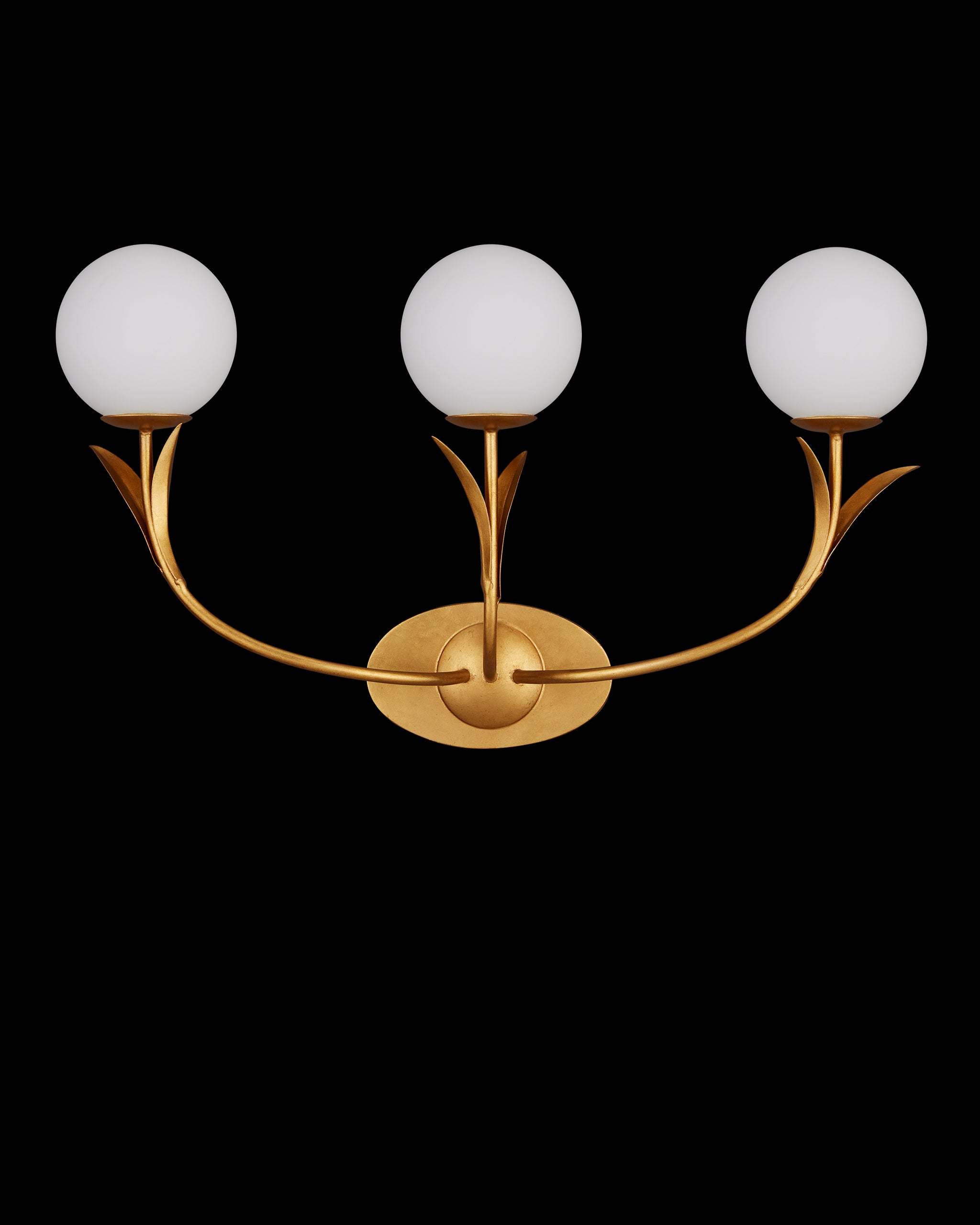 Currey & Company Rossville Triple Light Wall Sconce