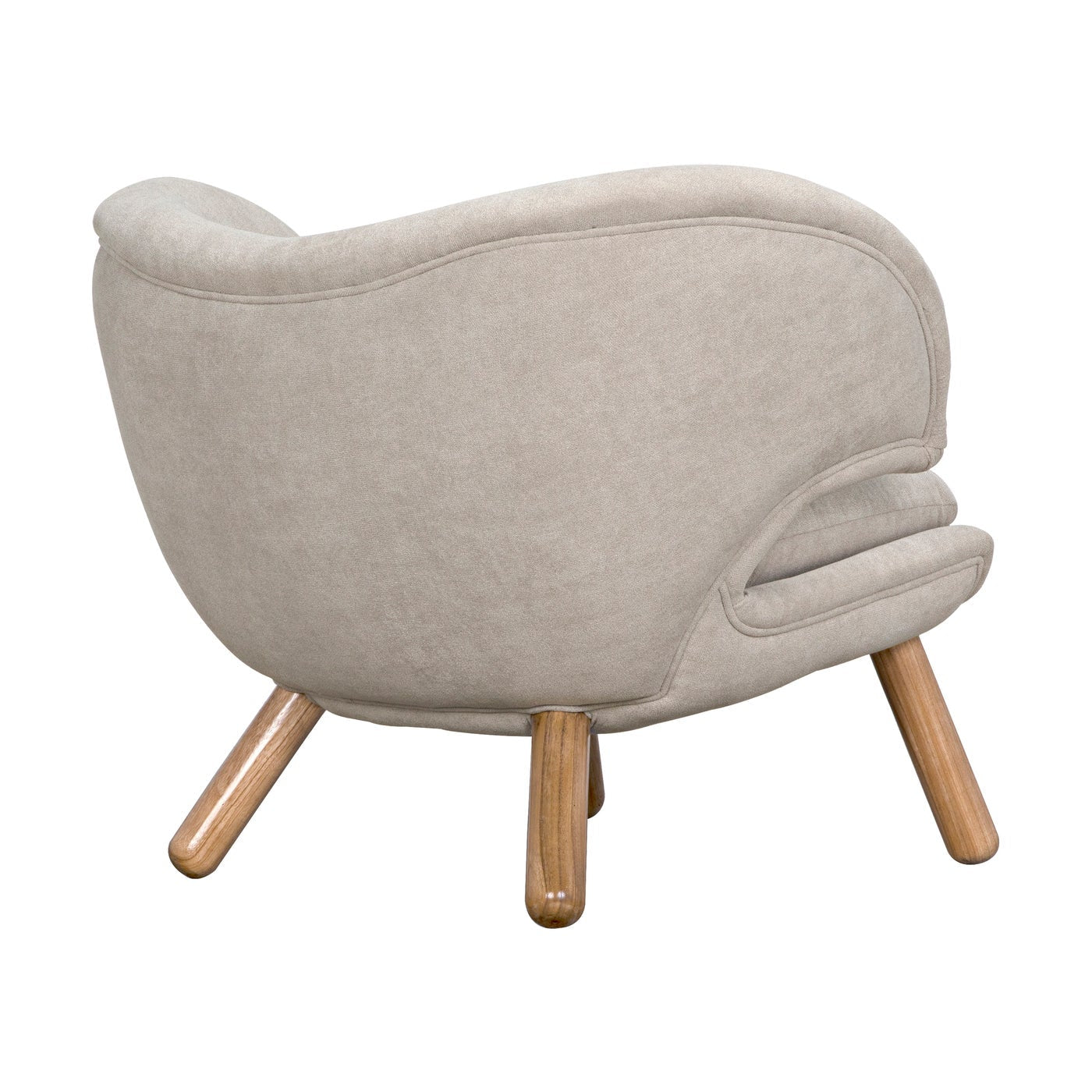Noir Valerie Chair With Wheat Fabric