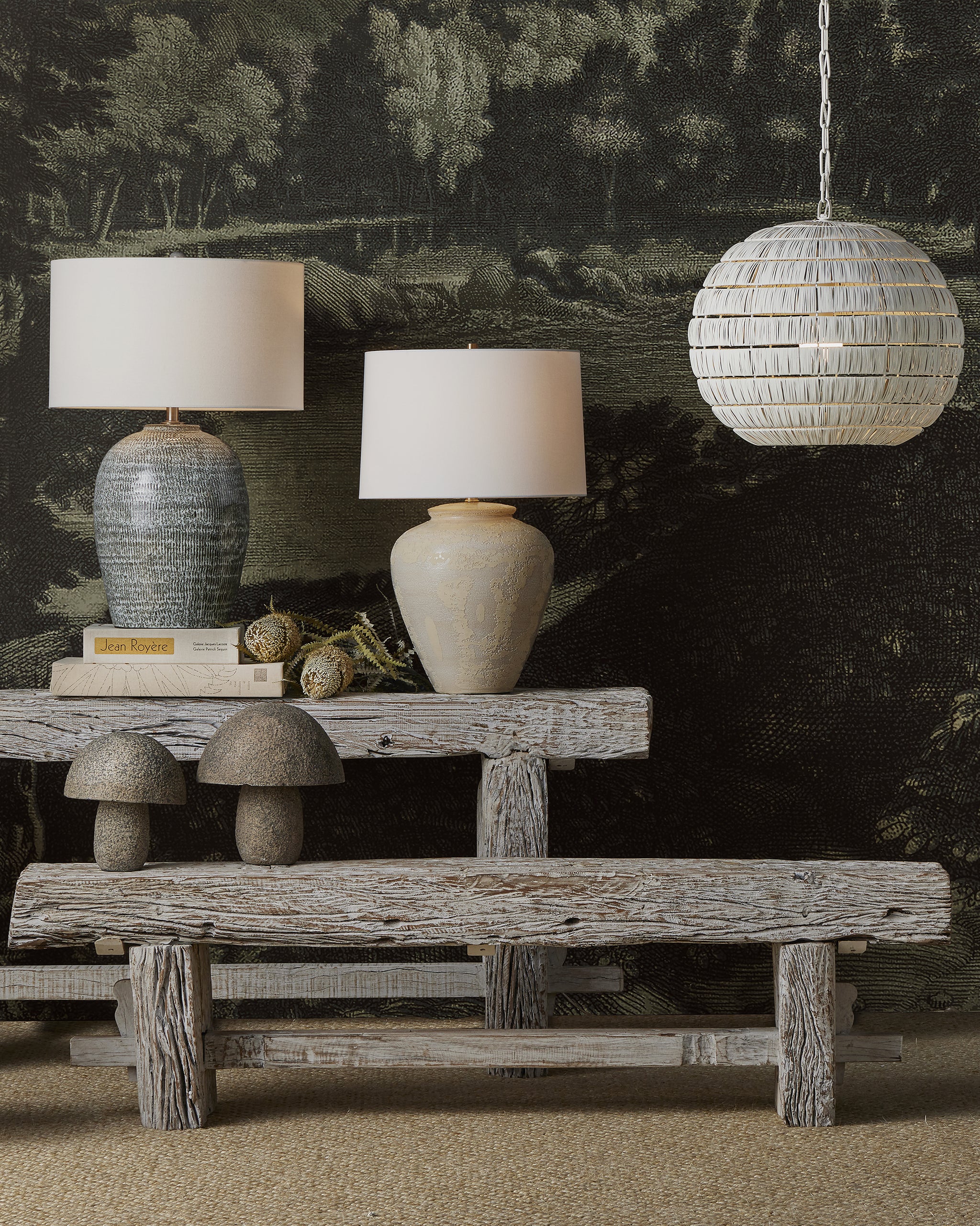 Currey & Company Small Granite Mushroom