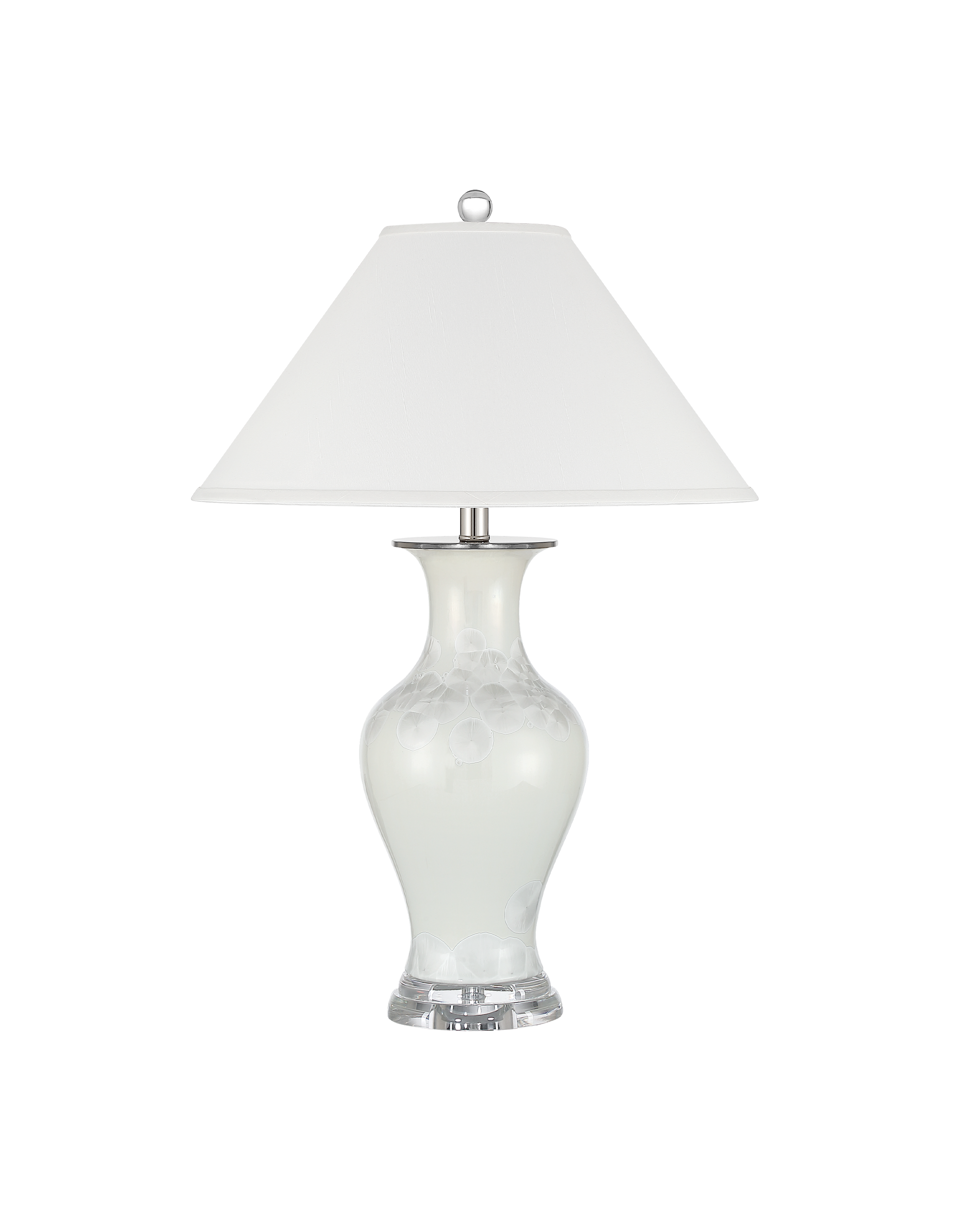 Currey & Company Crystalline White Table Lamp