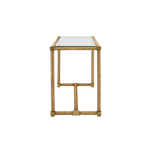 Chelsea House Twisted Console Brass