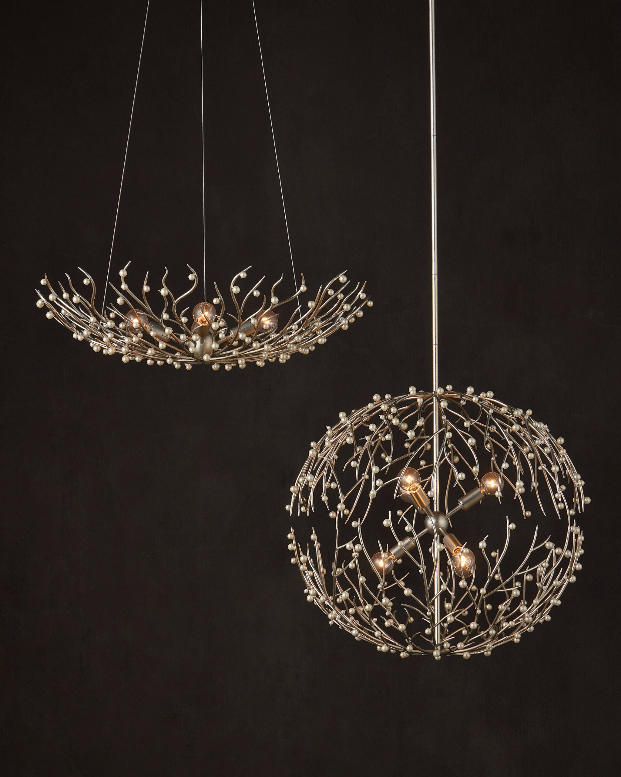 Currey & Company Shinju Pearl Orb Chandelier