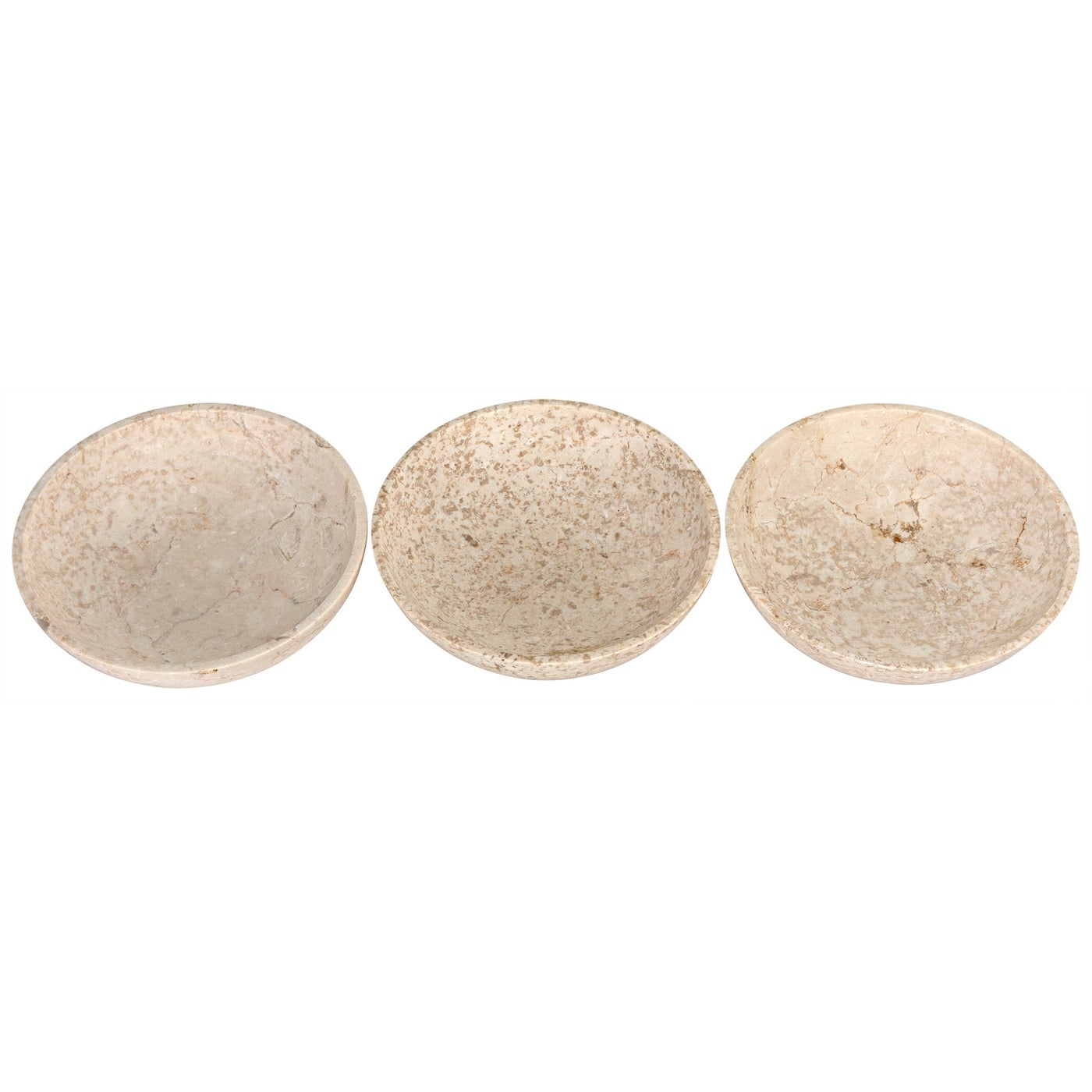 Noir Marble Bowls, Set Of 3