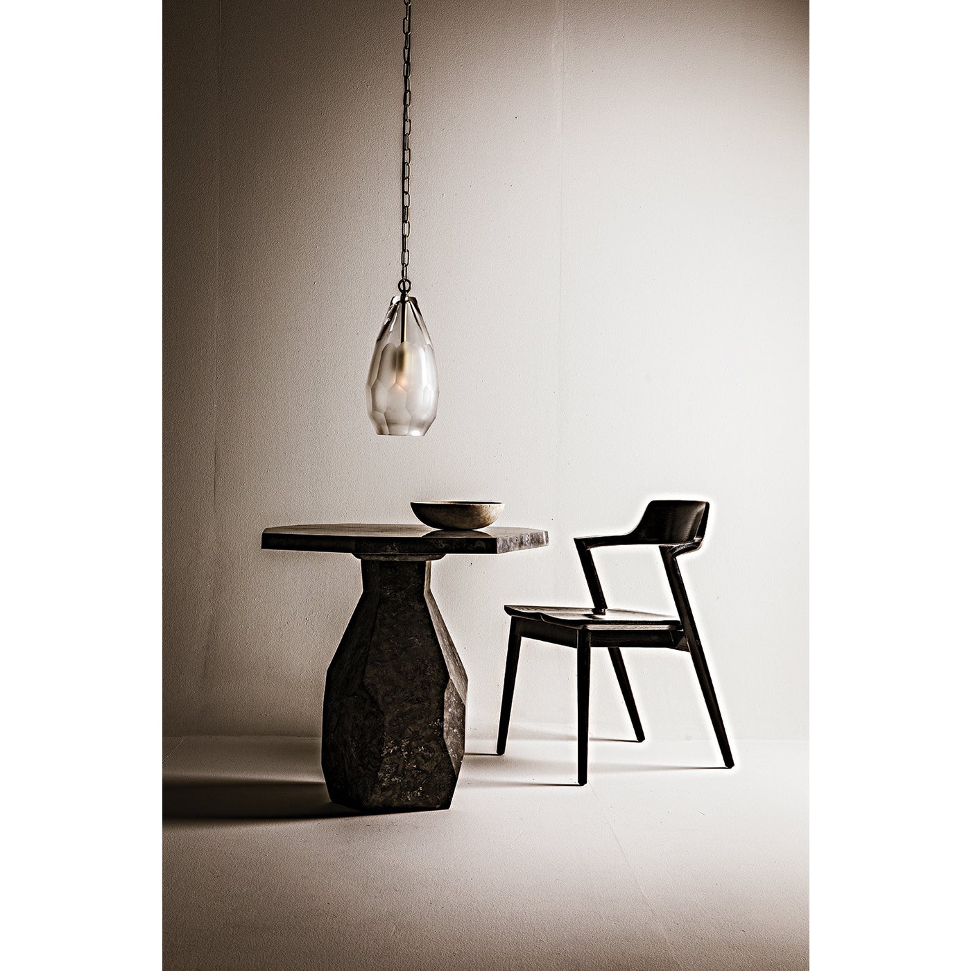Noir Polyhedron Side Table