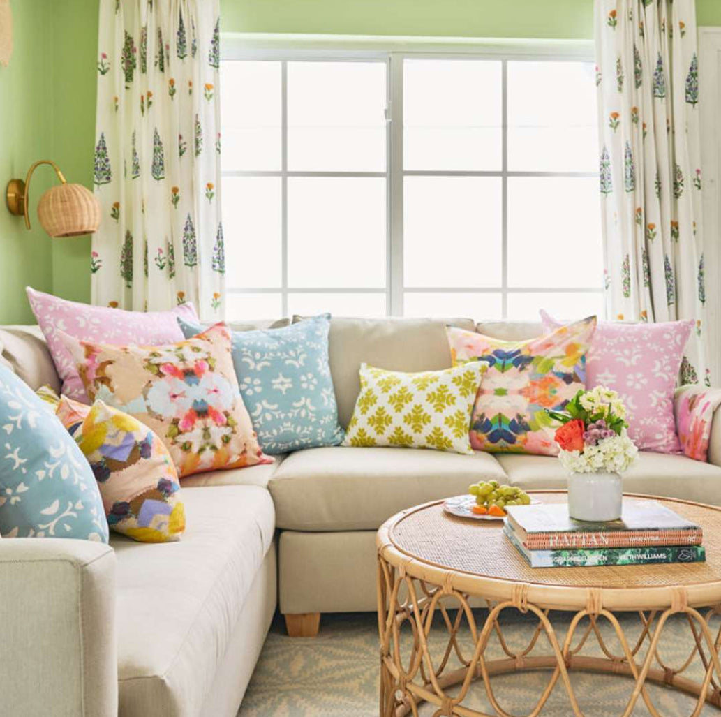 Laura Park Amber Fresco Linen Cotton Pillow