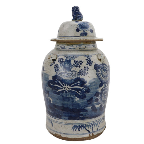 Vintage Temple Jar Four Season Plants By Legends Of Asia