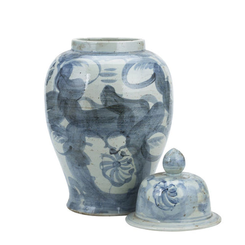 Blue And White Porcelain Silla Flower Temple Jar By Legends Of Asia