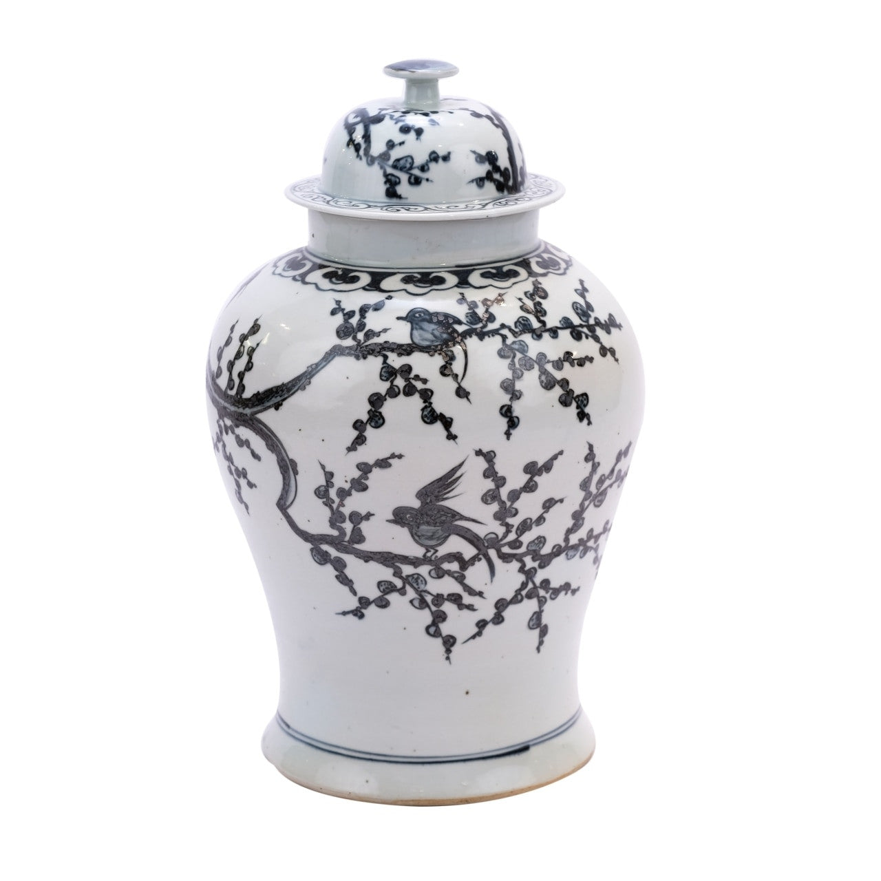 Indigo Temple Jar Magpie On Treetop By Legends Of Asia