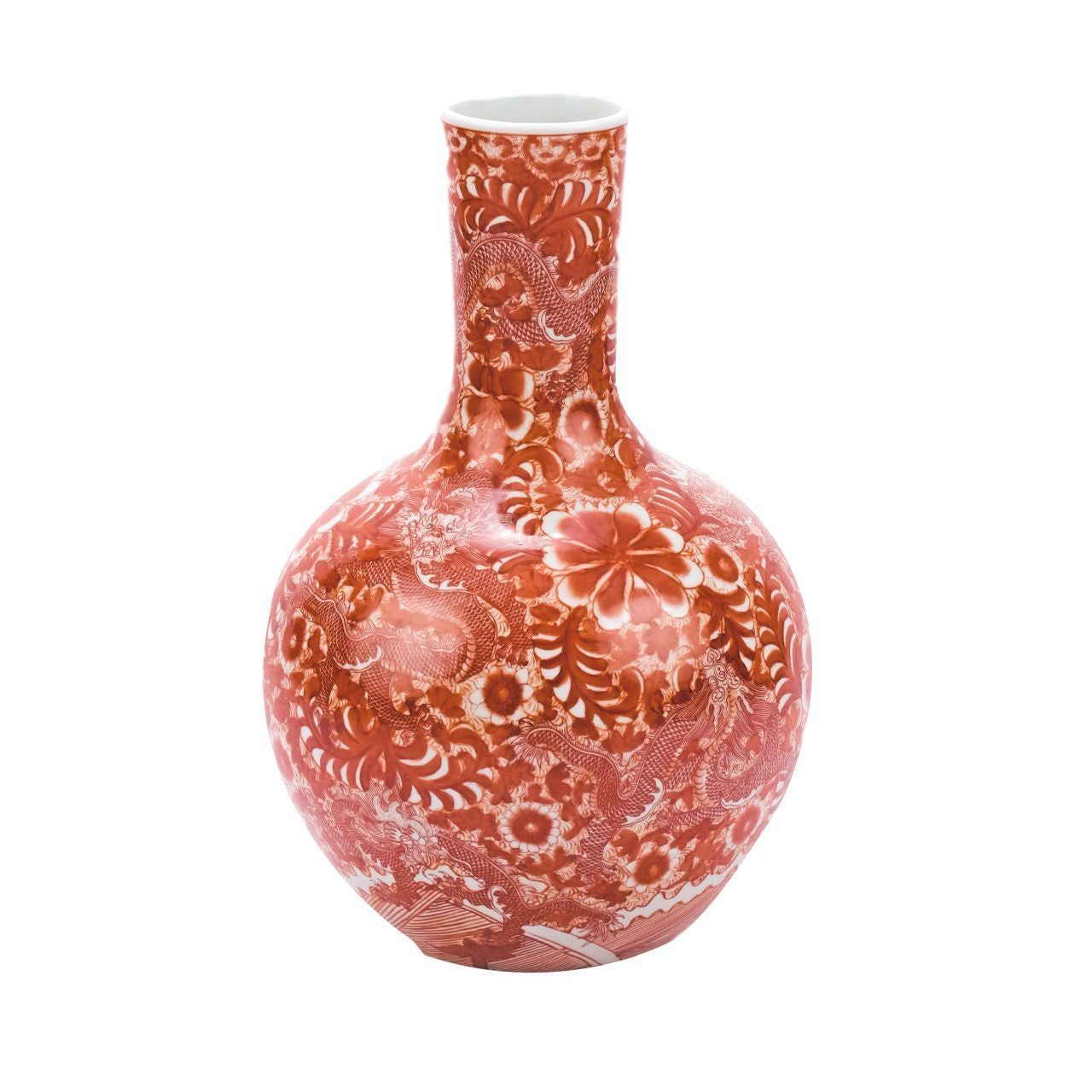 Globular Vase, Orange by Legend of Asia