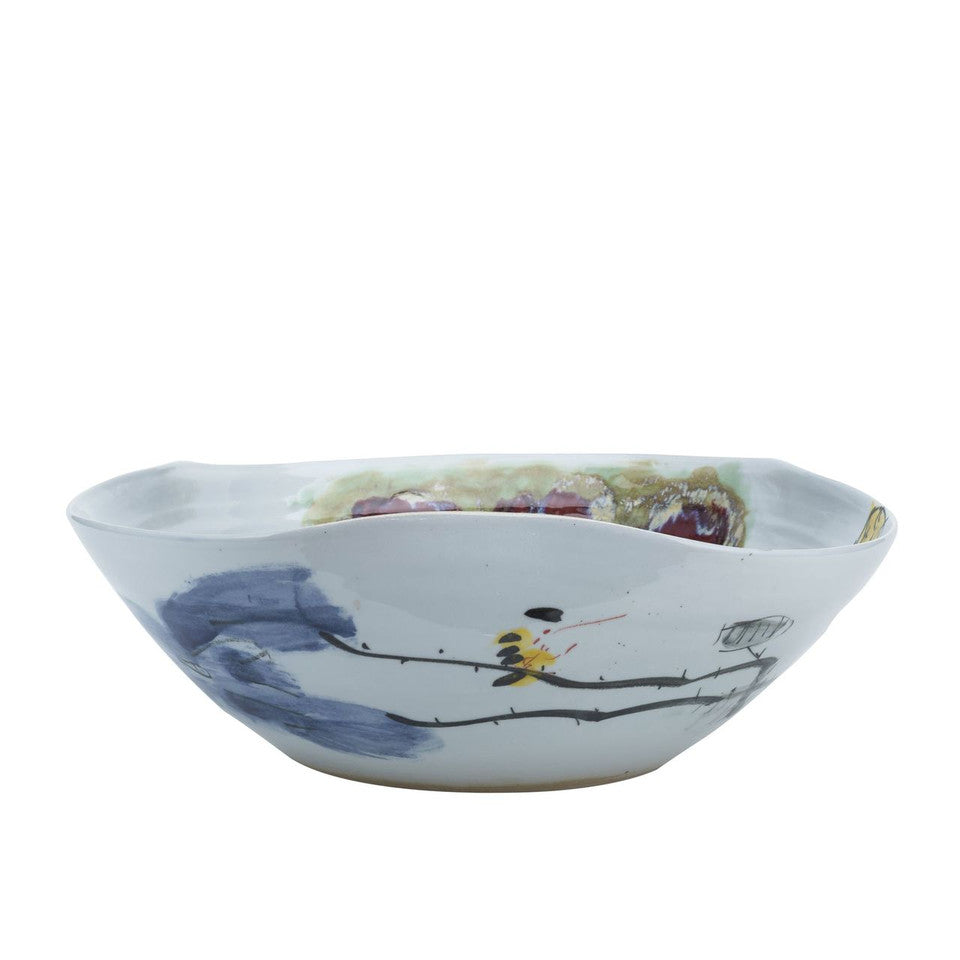 Swirl Bowl Oxblood Lotus By Legends Of Asia