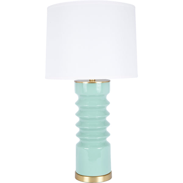 Old World Design Lennon Celadon Ceramic Table Lamp