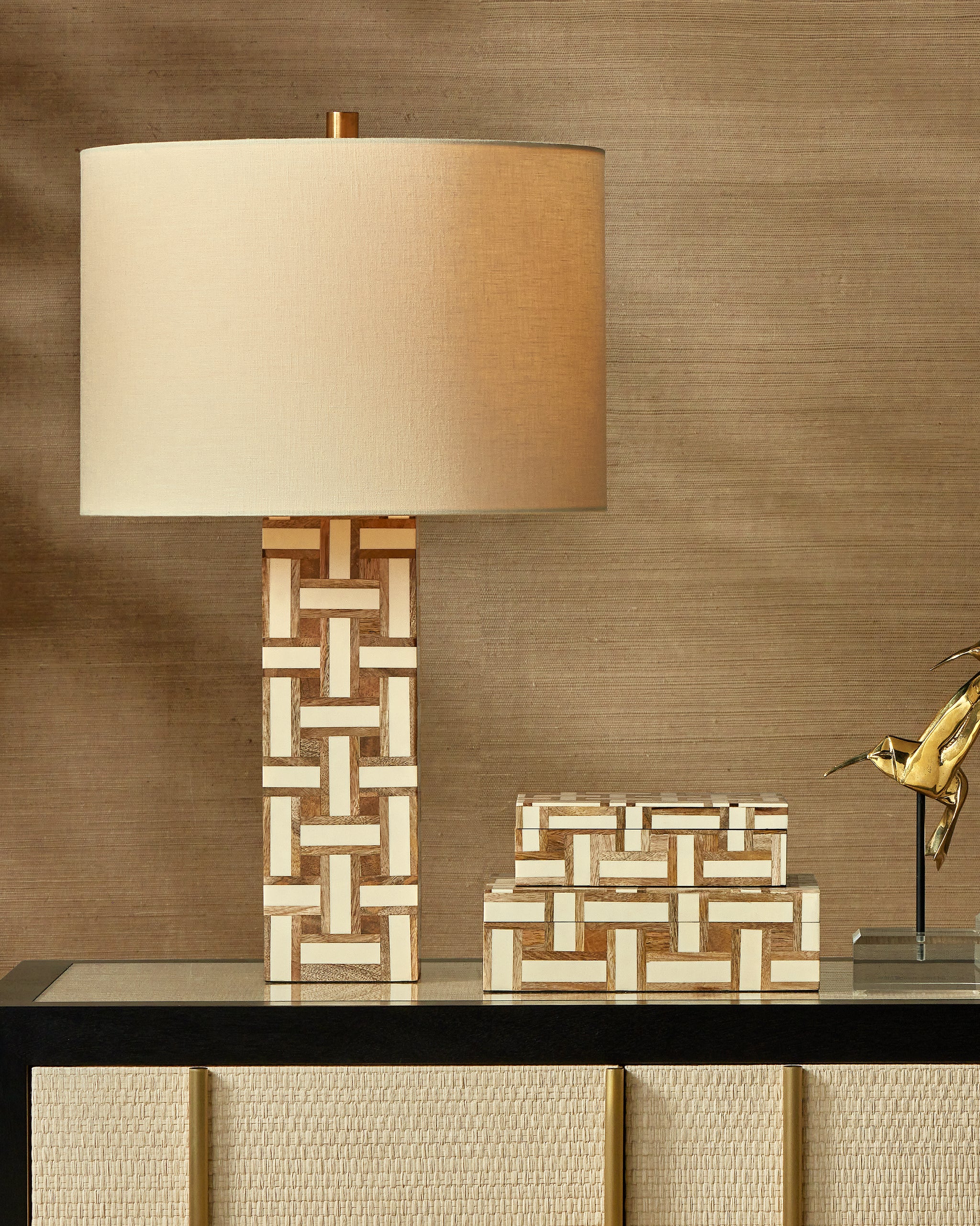 Currey & Company Aarna Cream Table Lamp