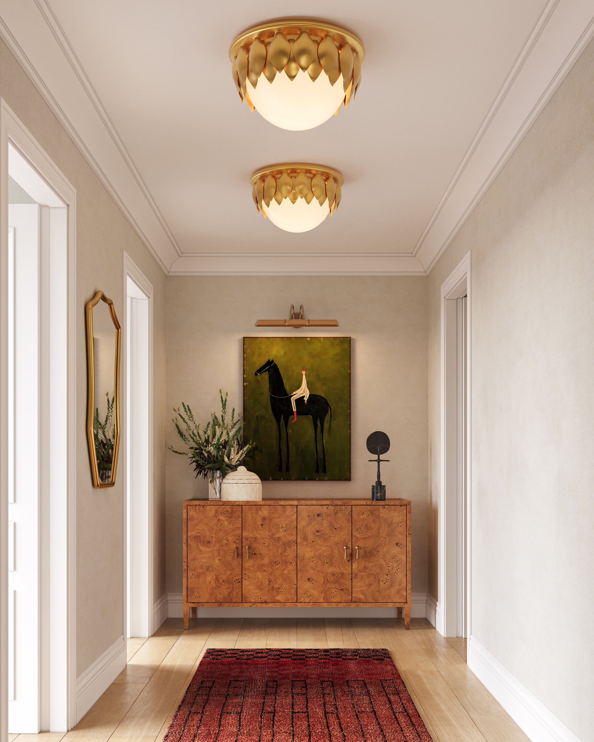 Currey & Company Paestum Flush Mount