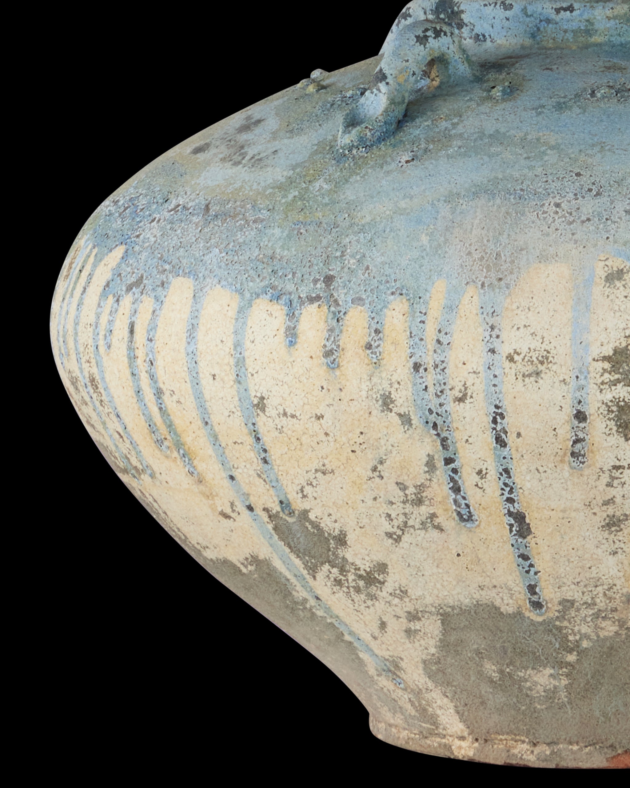 Currey & Company Catania Antique Blue Drip Table Lamp