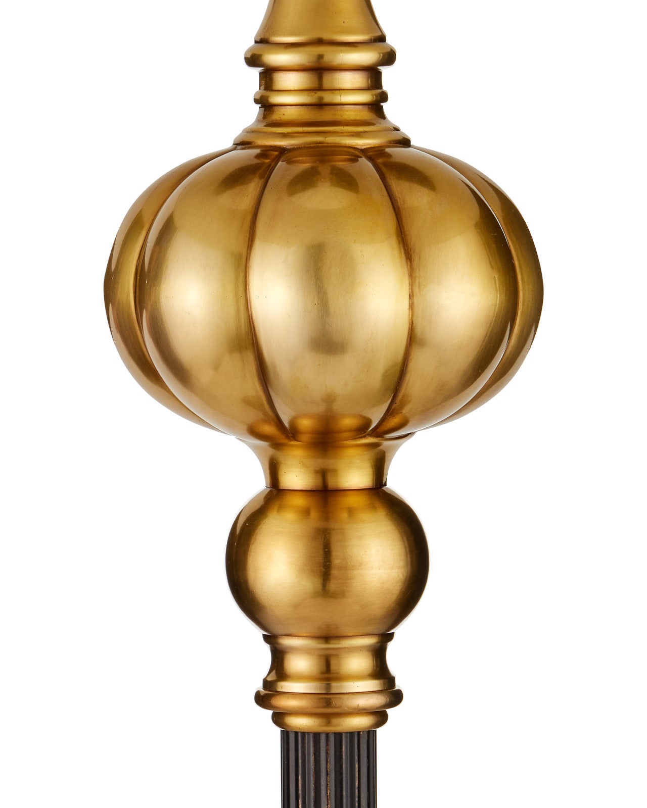 Currey & Company Haines Bronze And Vintage Brass Floor Lamp