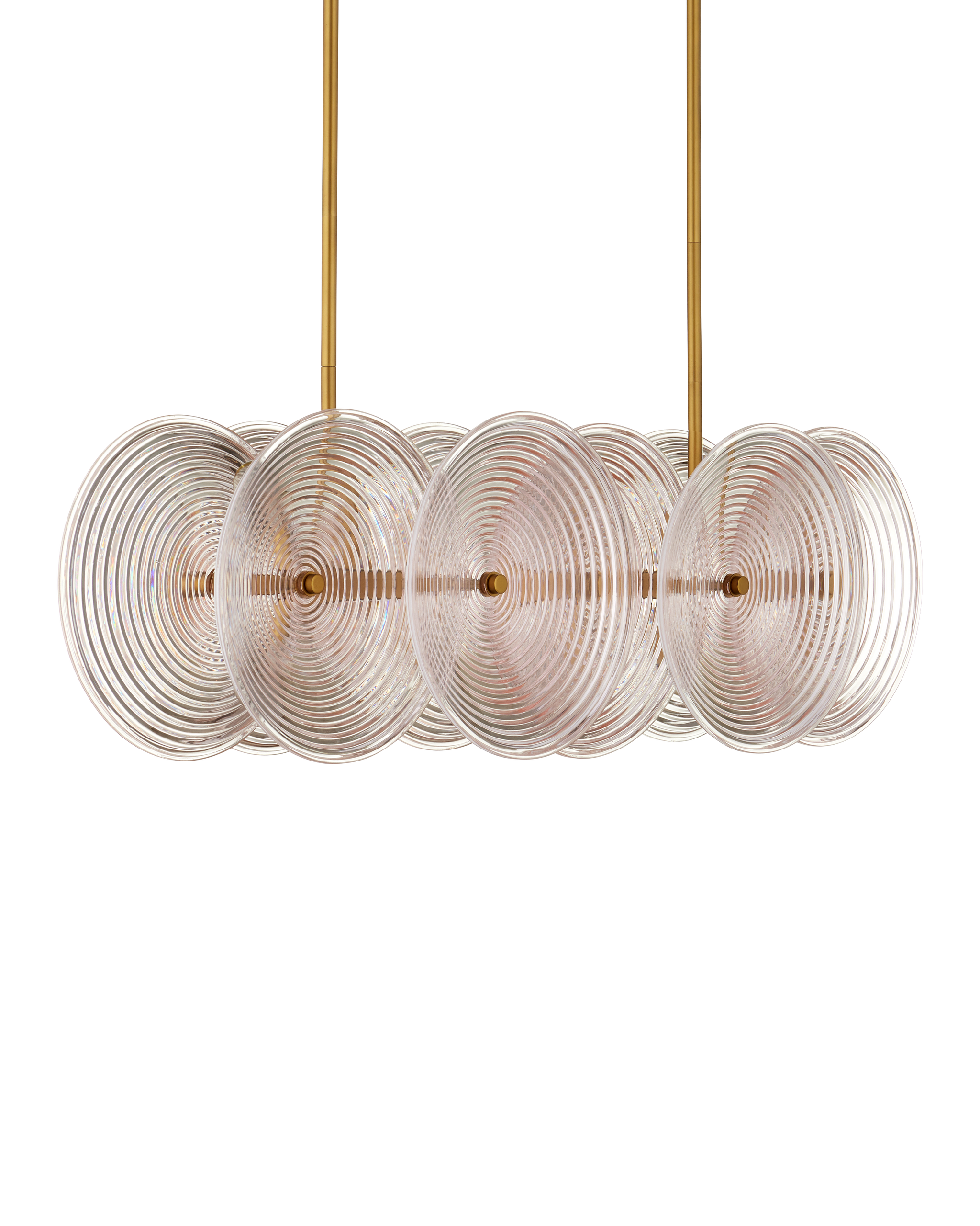 Currey & Company Whirlwind Rectangular Chandelier