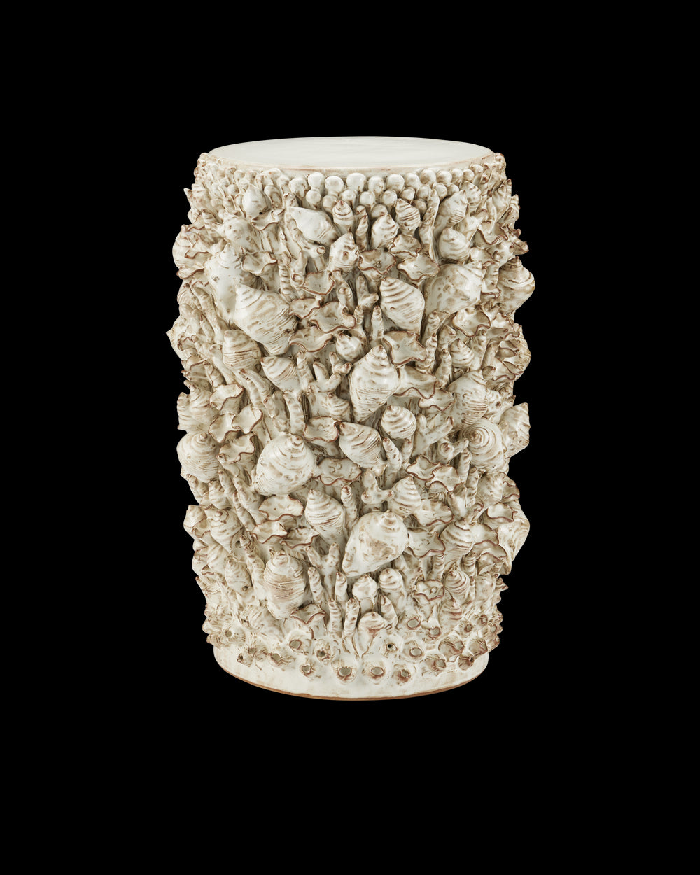 Currey & Company Corfu Ivory Accent Table